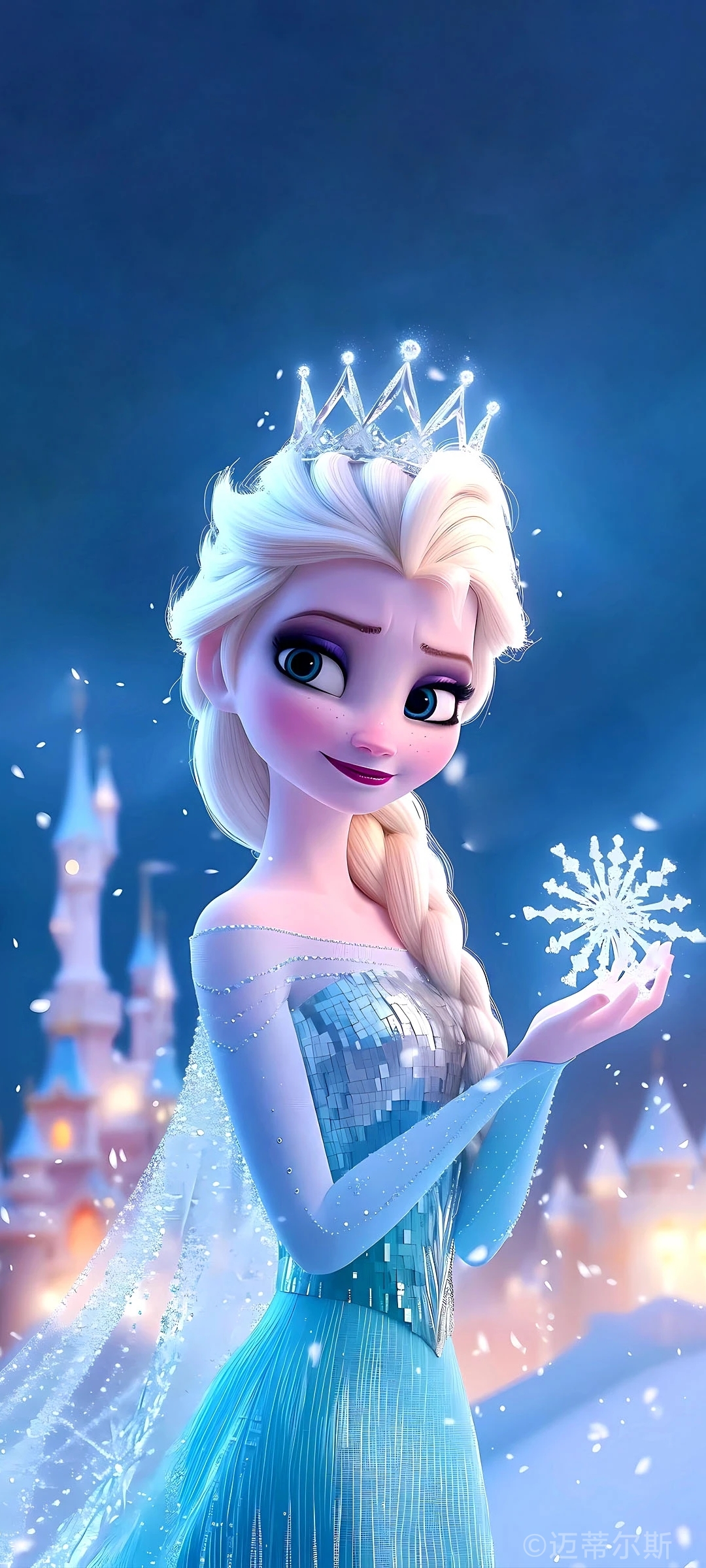 小时候,因失控的魔法伤到了妹妹安娜,从此艾莎公主封闭自己