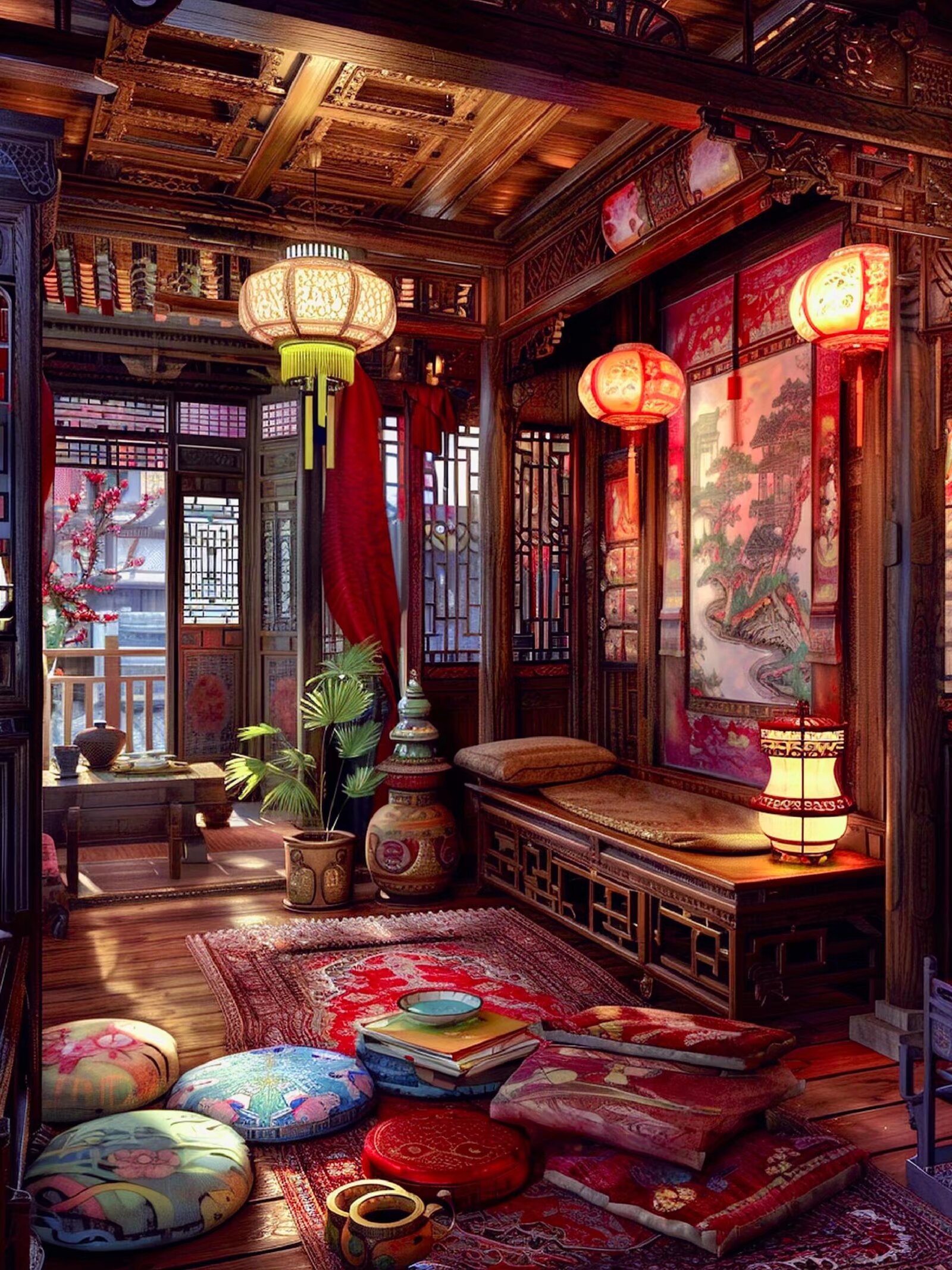 装修设计# #古香古色# #动态连更挑战#  你喜欢古代装修的风格吗?