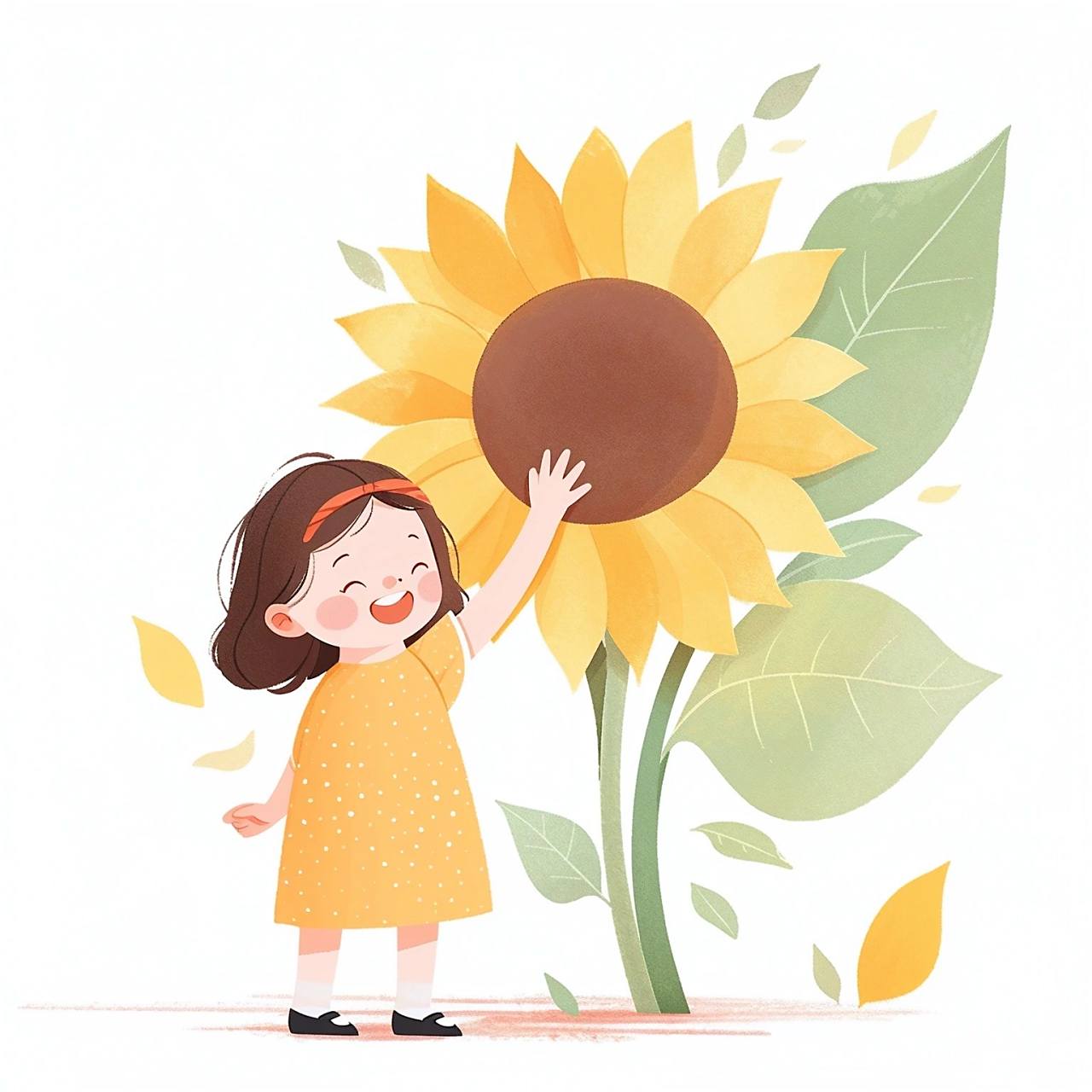 治愈系美图:向日葵女孩,仿佛阳光下的小精灵.#头像# #微信头像