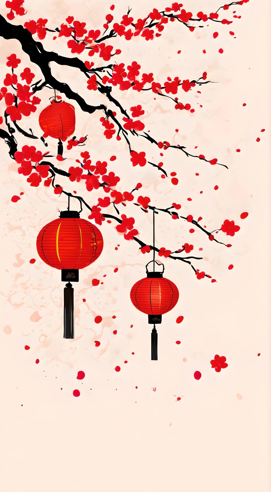 中国风,古风素材,新年快乐!#素材# #手机壁纸