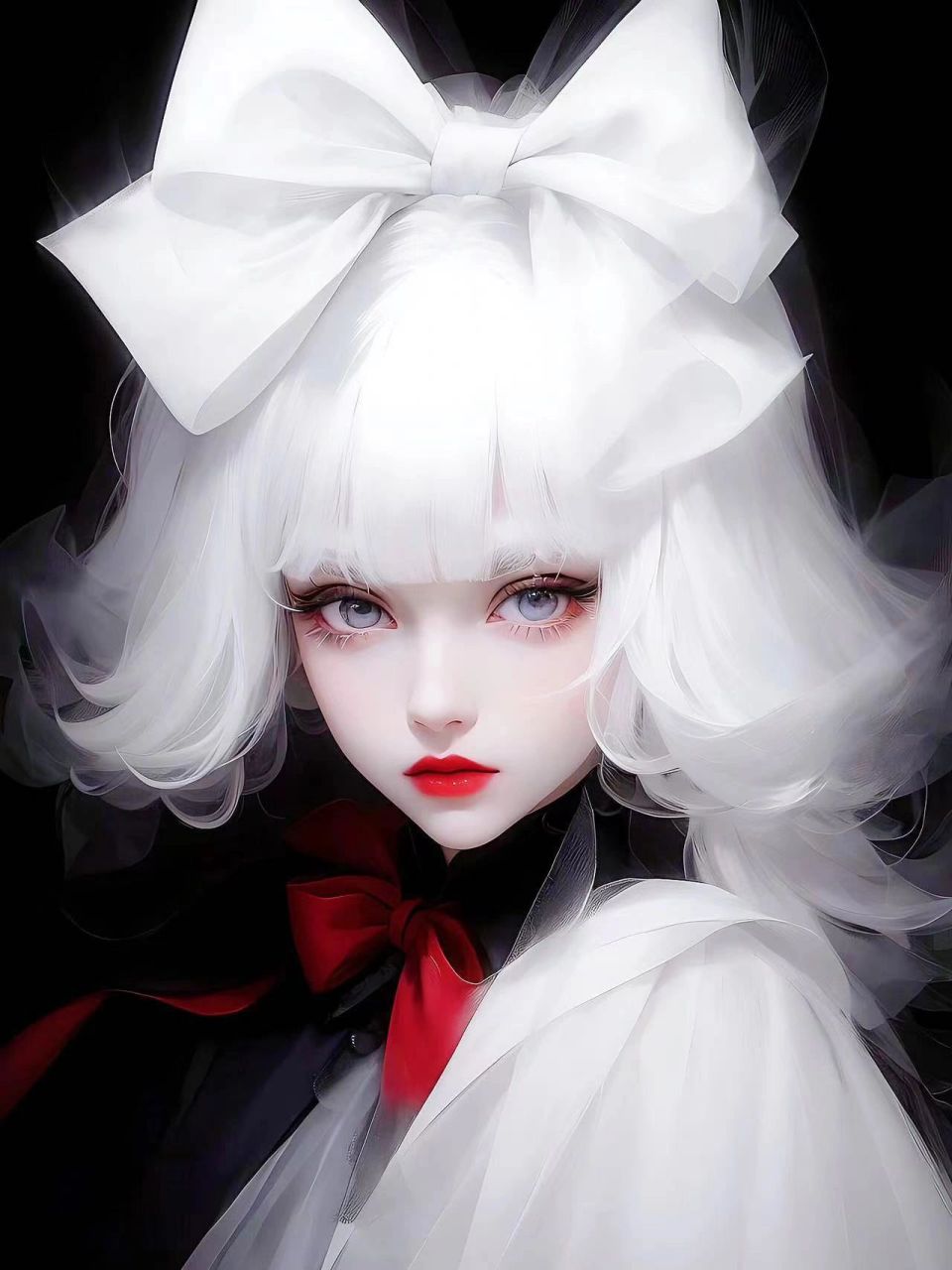 白发精灵,惊艳到所有人#头像# #微信头像