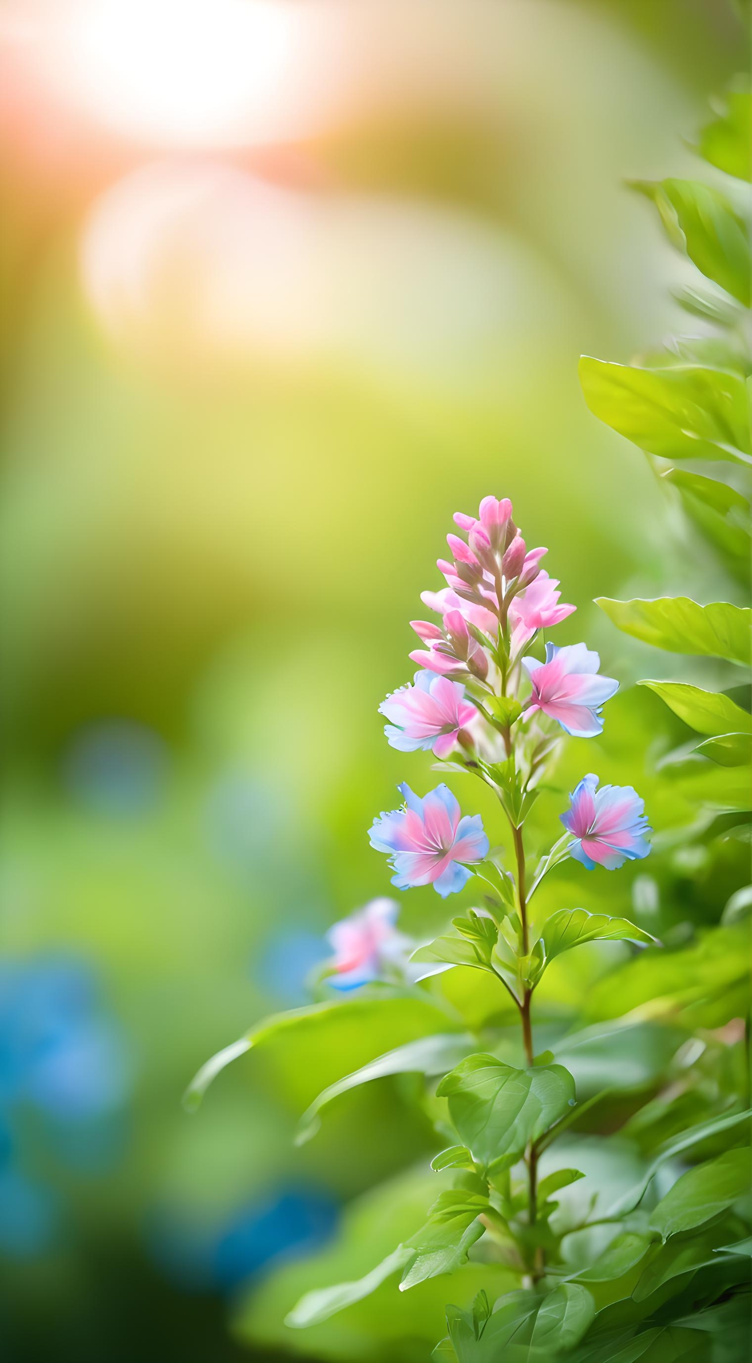 光影下的花之舞