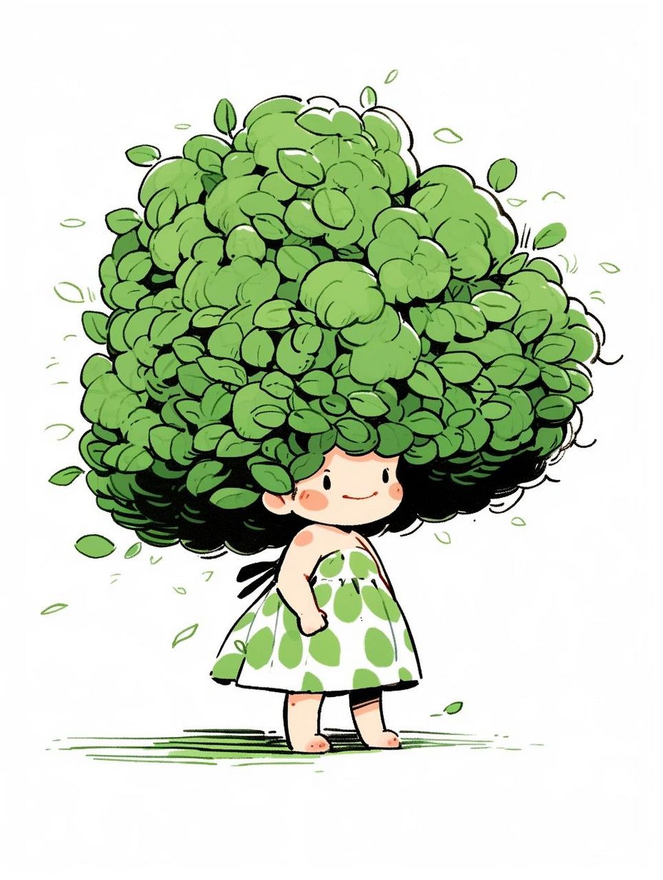 可爱的树叶宝宝#头像# #微信头像