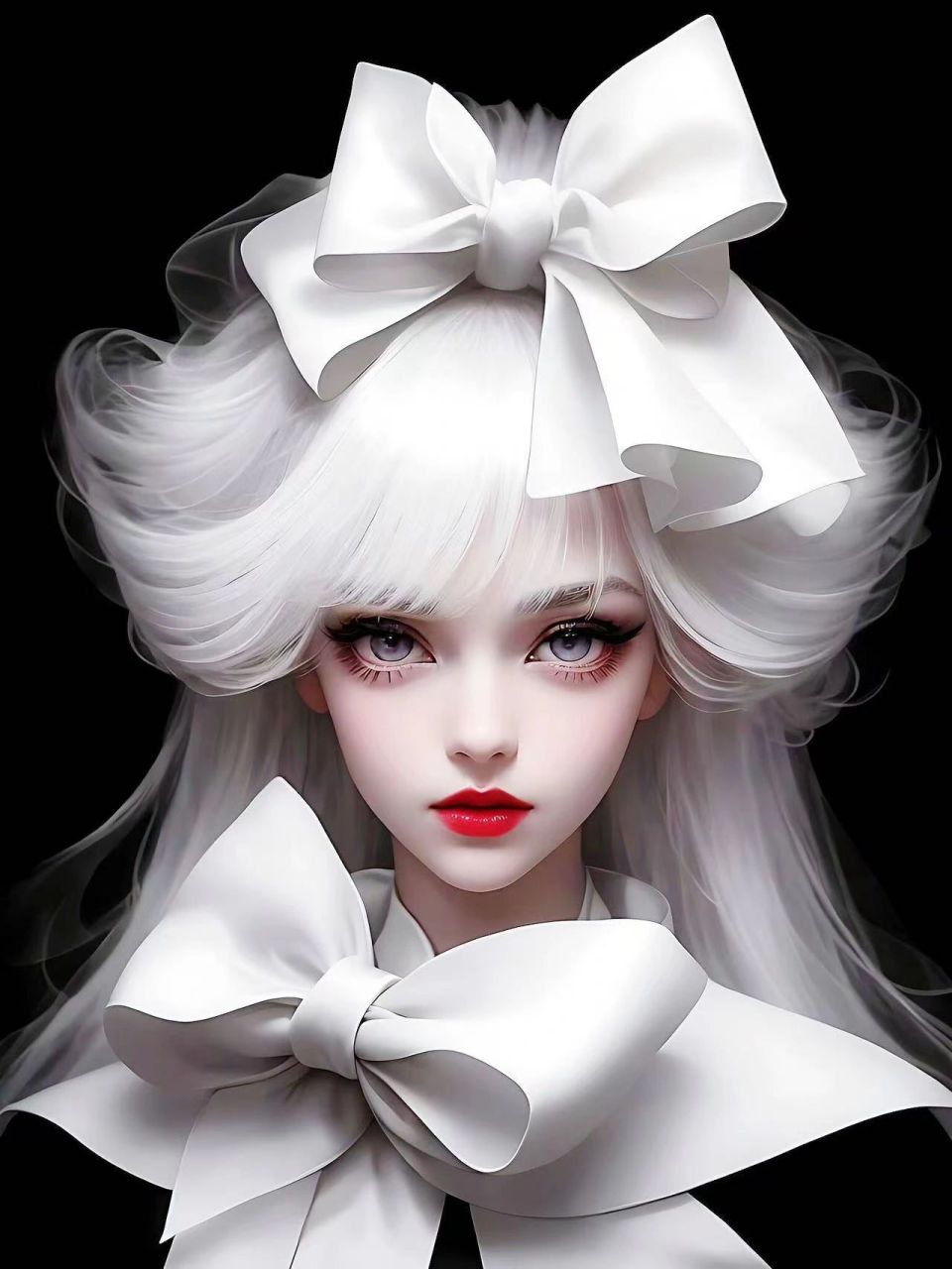 白发精灵,惊艳到所有人#头像# #微信头像