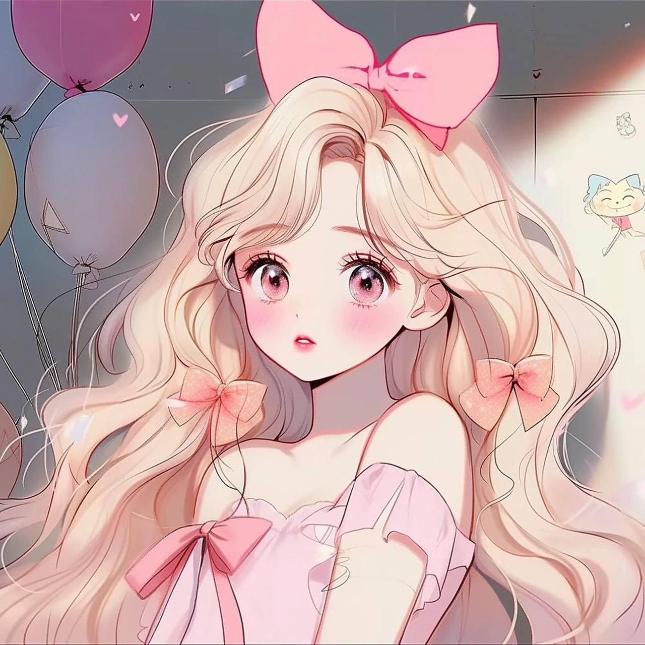 粉色系头像:随遇而安,便会花开四季,明媚嫣然.