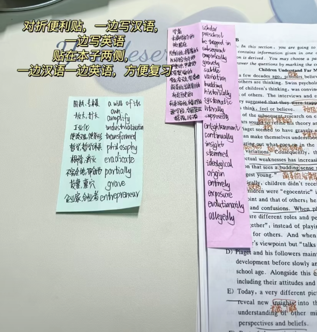 知识校园#大学生 复盘一下我的4种背单词方法 24考研的同学,叶è