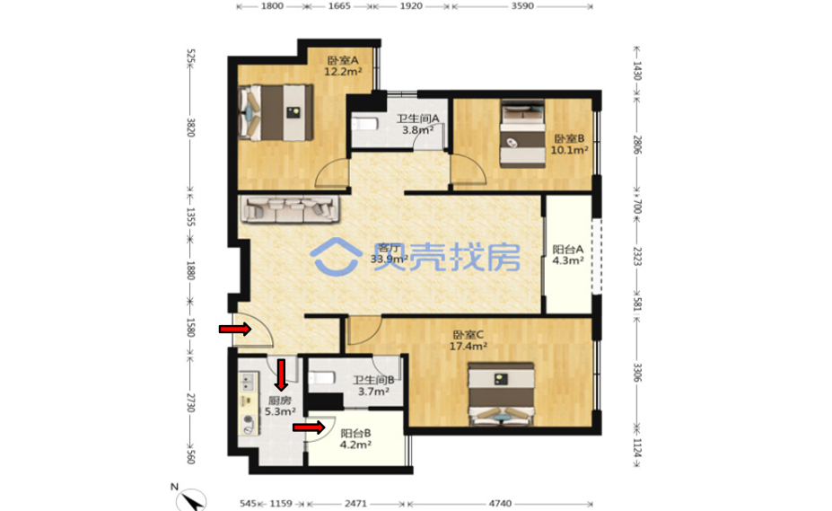 保利天空之城户型图片