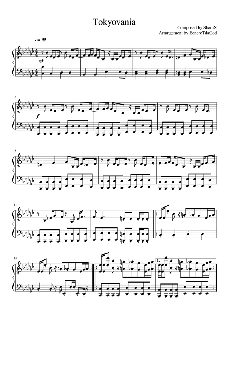 我来偷偷发一个ink sans的谱子 还有一张没找到