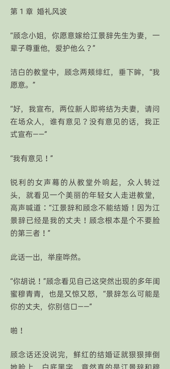 《一念成殇江景辞顾念》顾念江景辞穆青青小说全文在线阅读完整〉