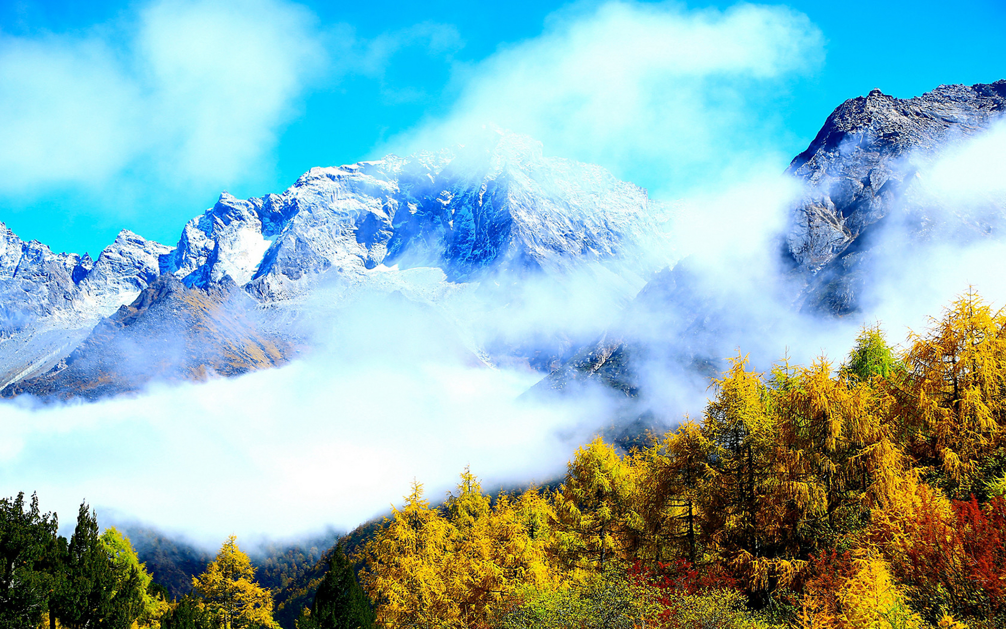 毕棚沟风景名胜区位于四川省阿坝藏族羌族自治州理县朴头乡梭罗沟境内