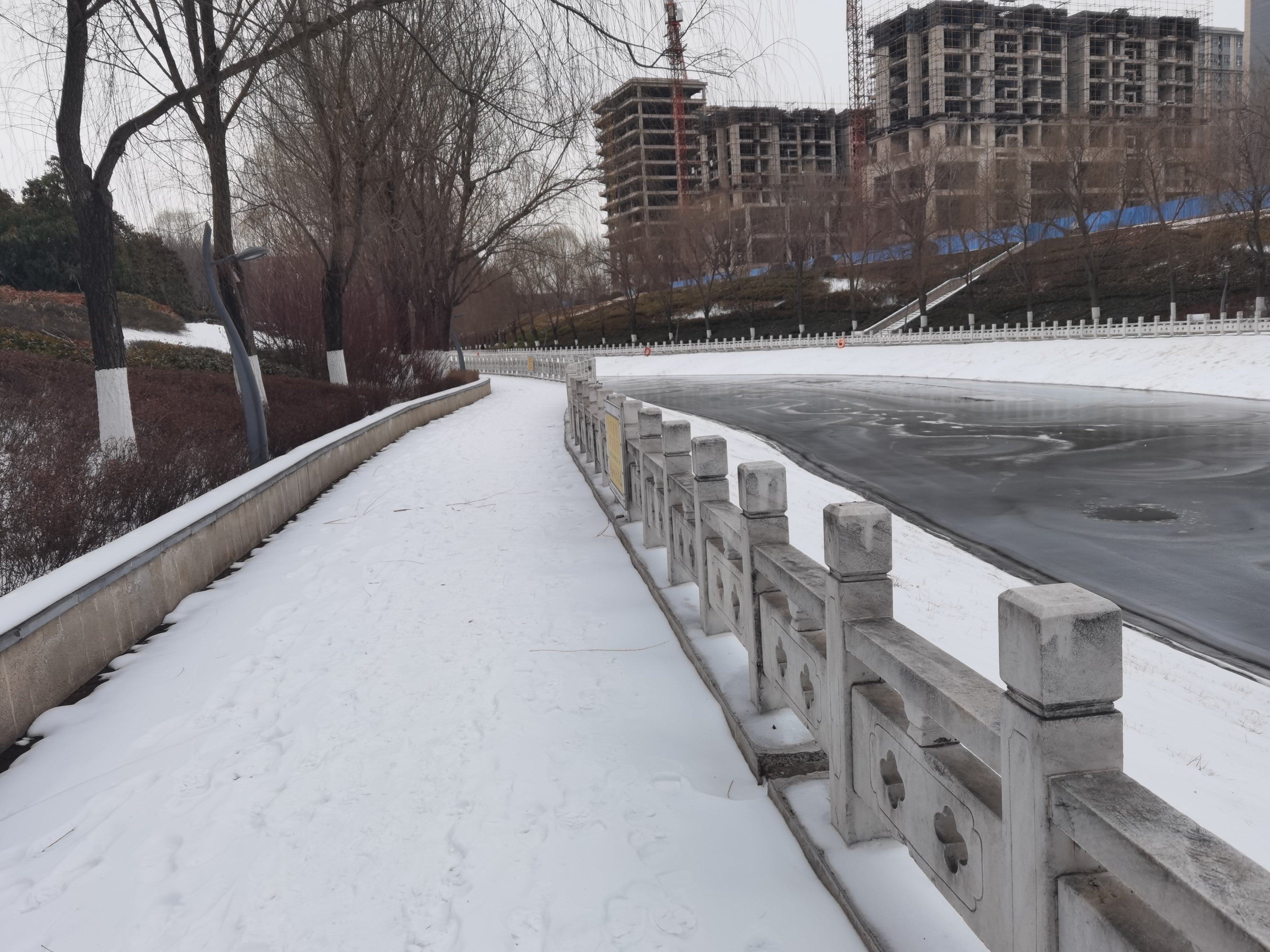 冬日胜景,郑州市航空港区兰河公园