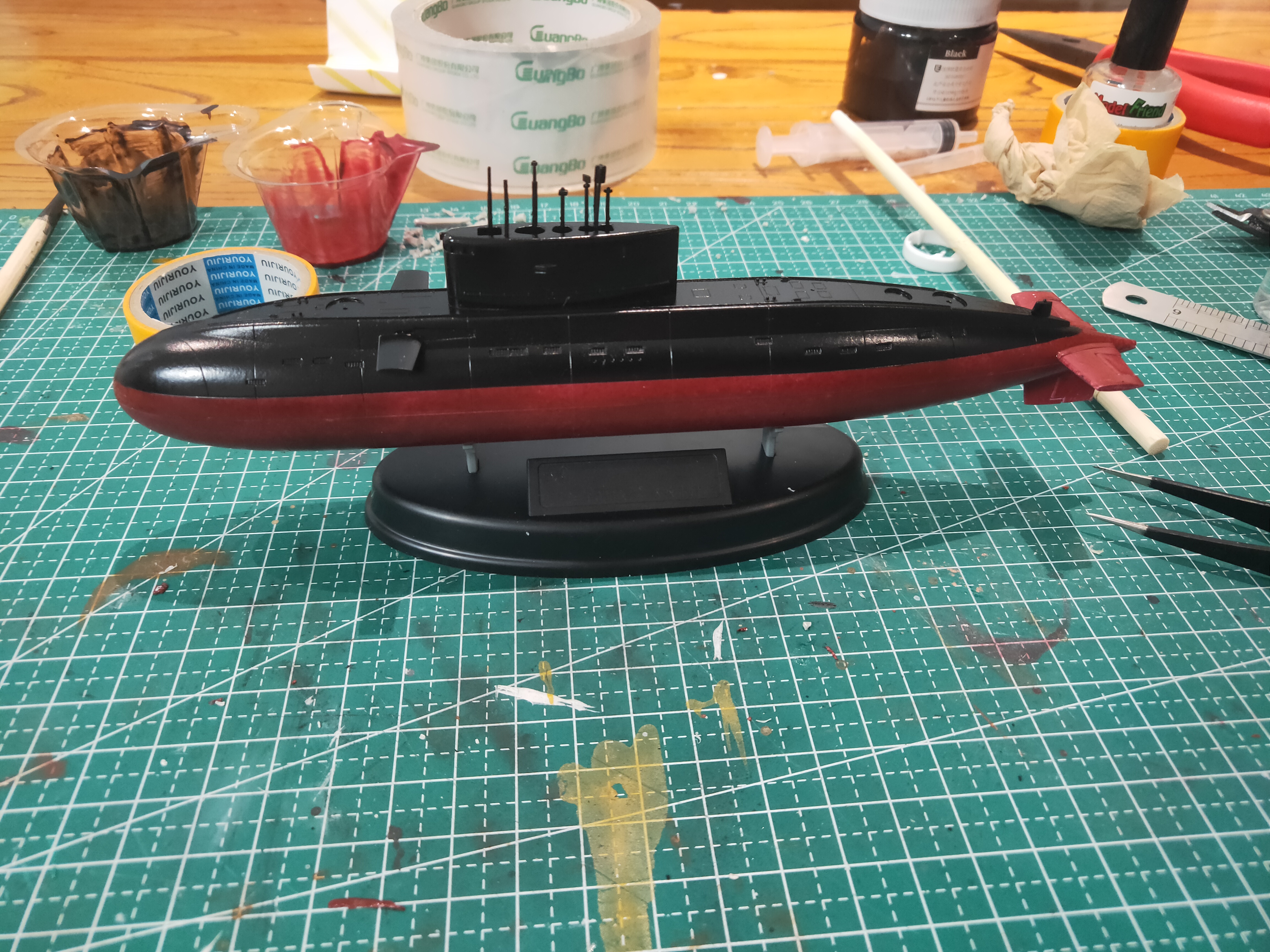 1/350中国海军基洛级潜艇模型.