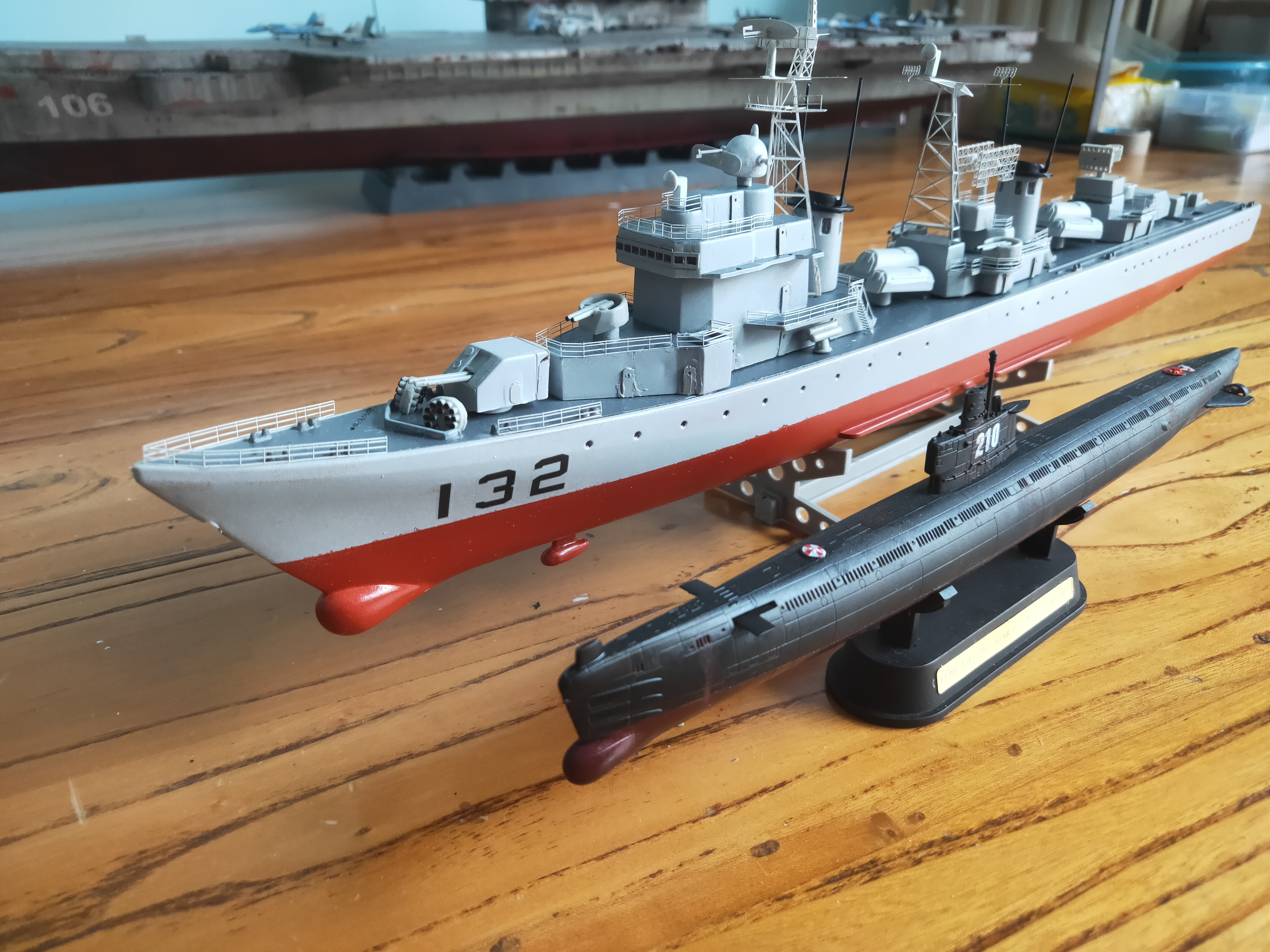 1/350中国海军各类型驱逐舰 潜艇模型