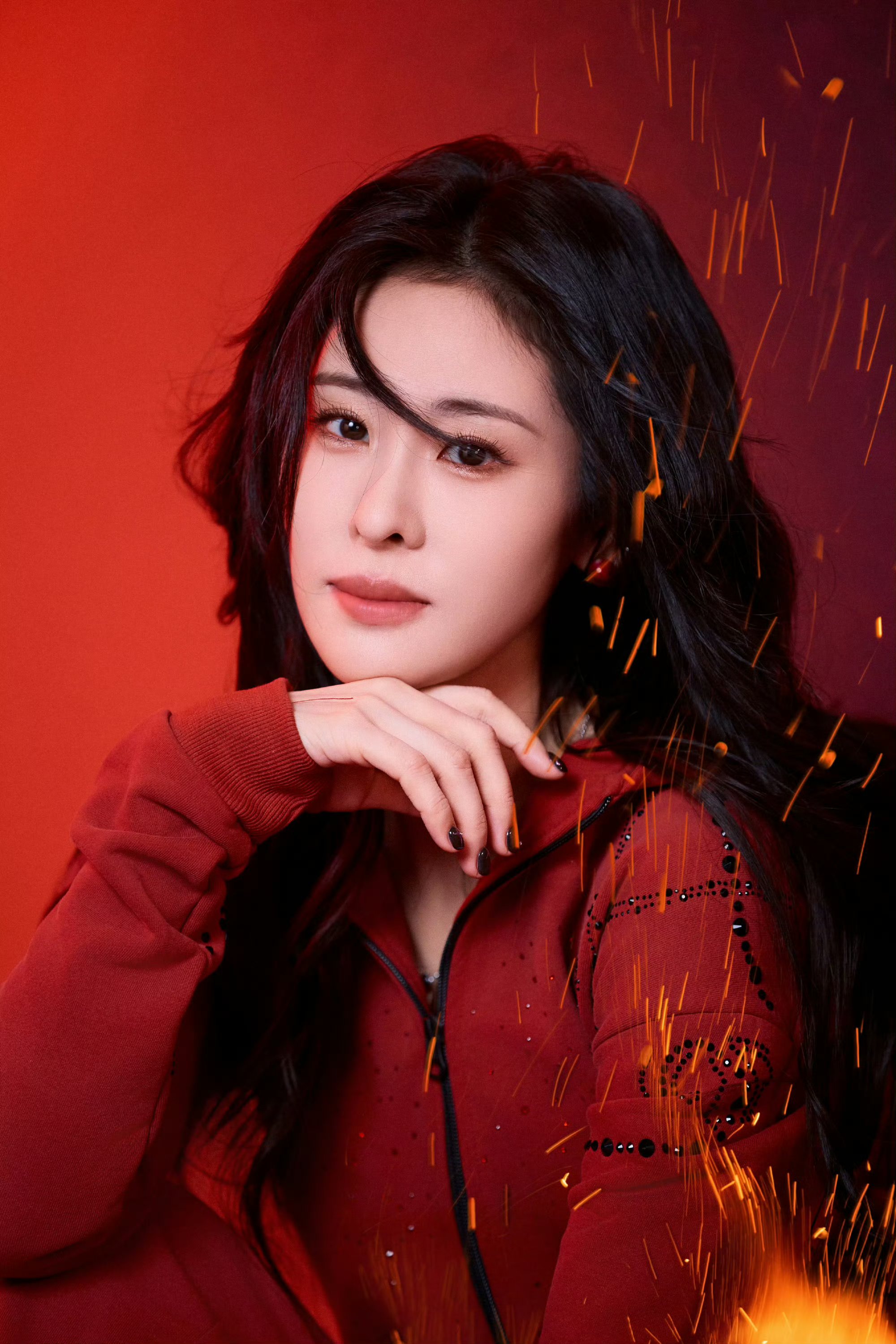 张碧晨# 热烈的红