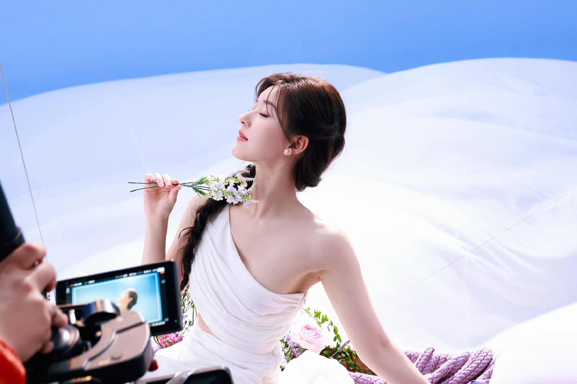 赵露思#白色柔美小清新写真图集 67