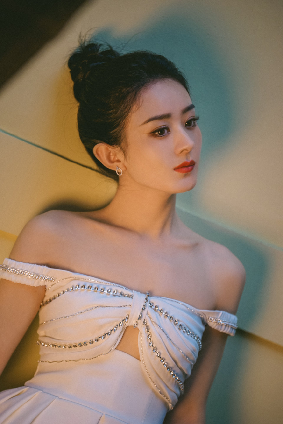 赵丽颖#抹胸吊带,浪漫迷人 676767