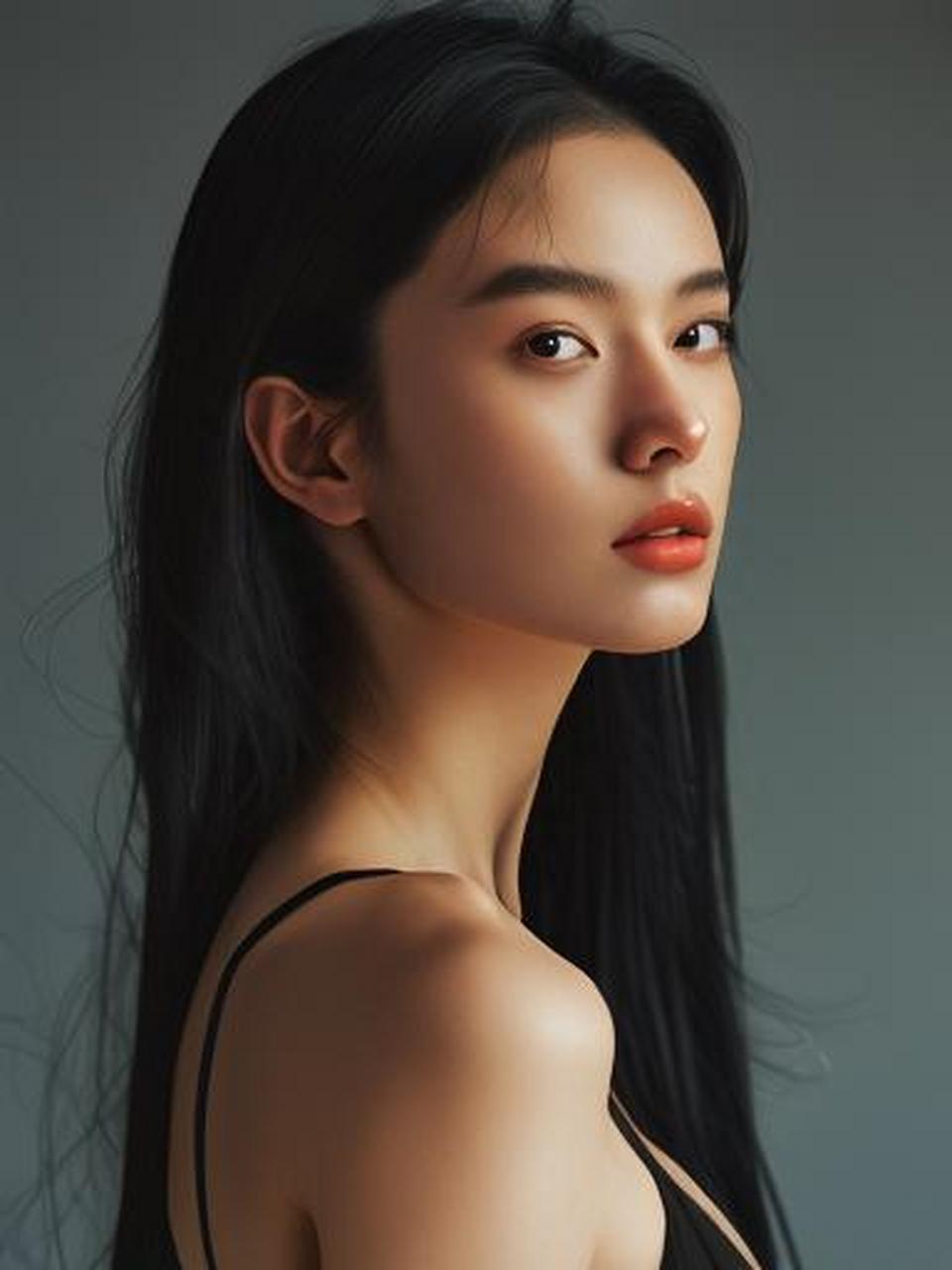 无法抗拒的眼神! 她如宝石般耀眼.