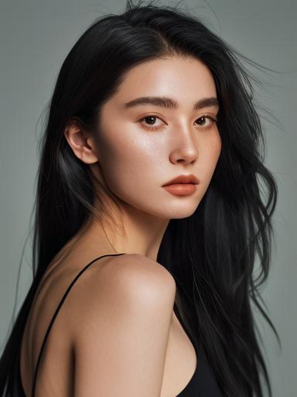 无法抗拒的眼神! 她如宝石般耀眼.