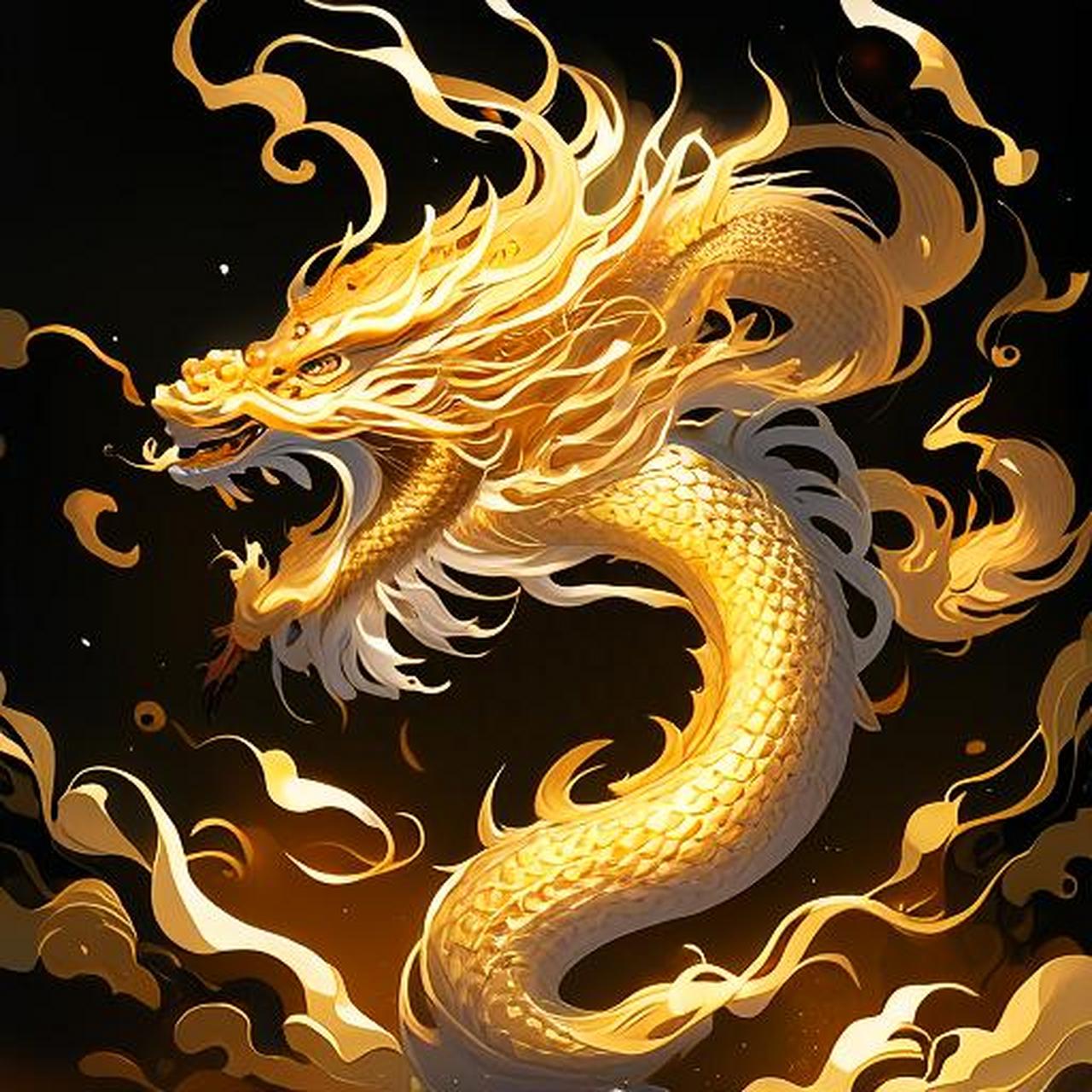 99 穿越时空的金色龙影 99  97 在一片深邃的黑暗中,一只金色的