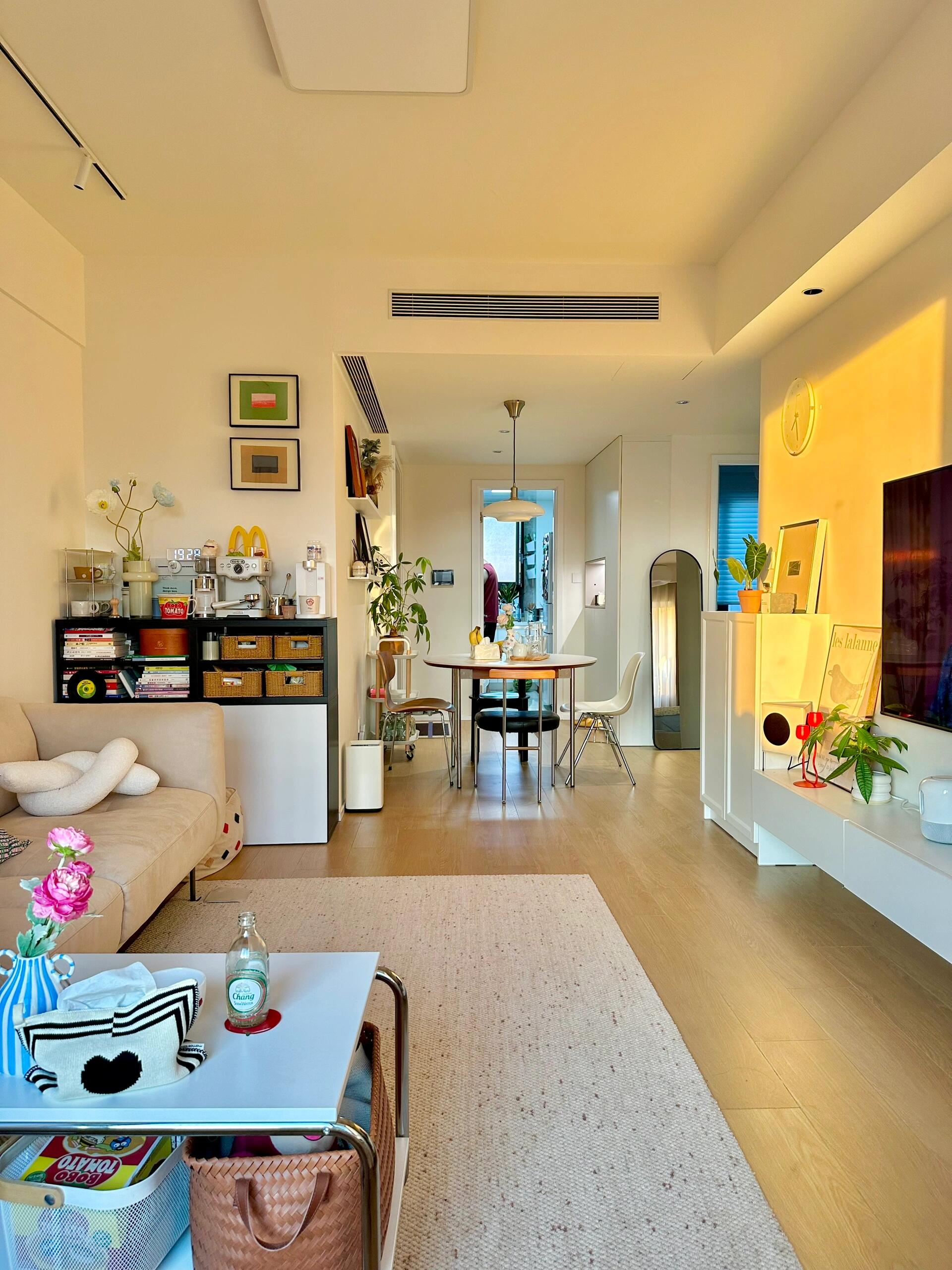 大家好,这里阿舒的家～ 关于我家 坐标北京,建面74平,套内58平,两