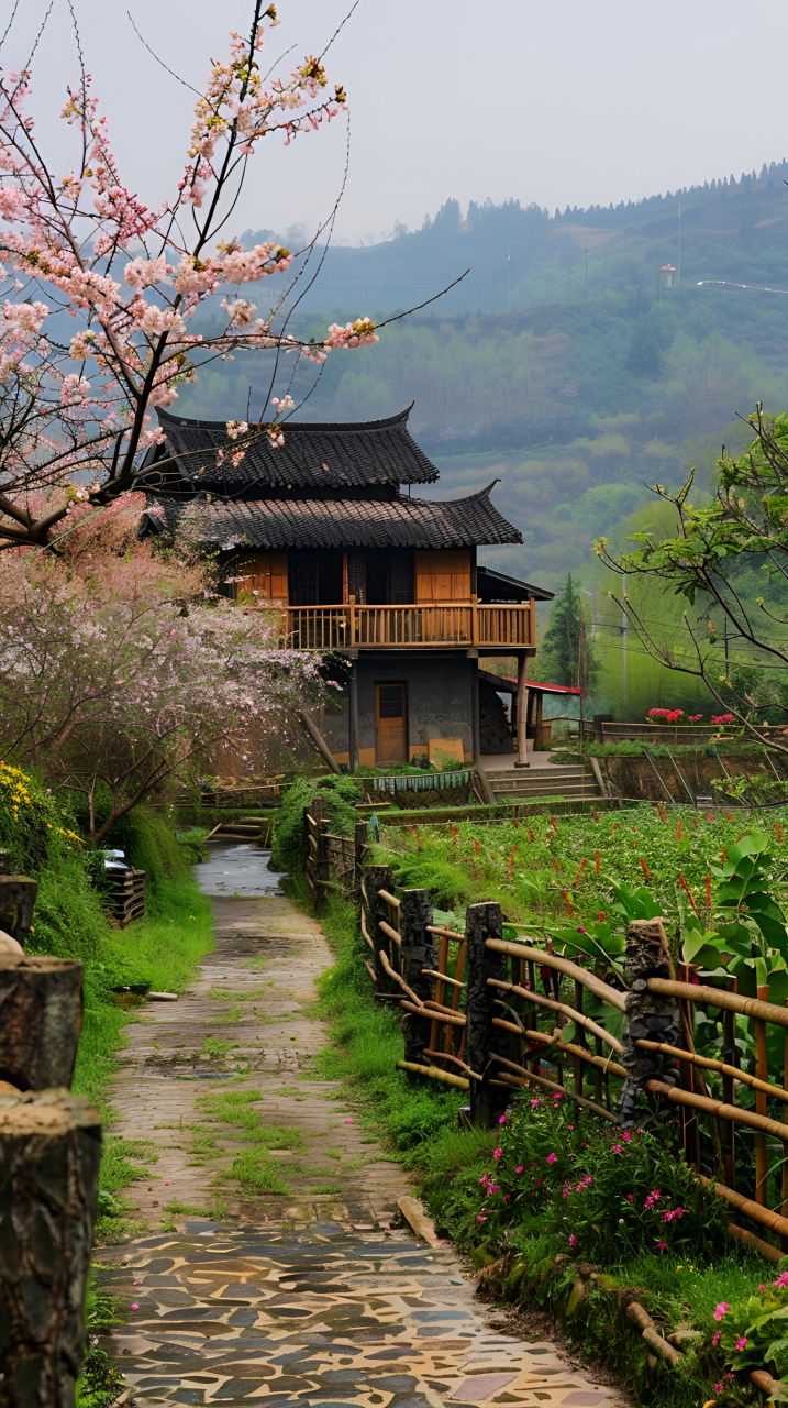 山中小屋图片