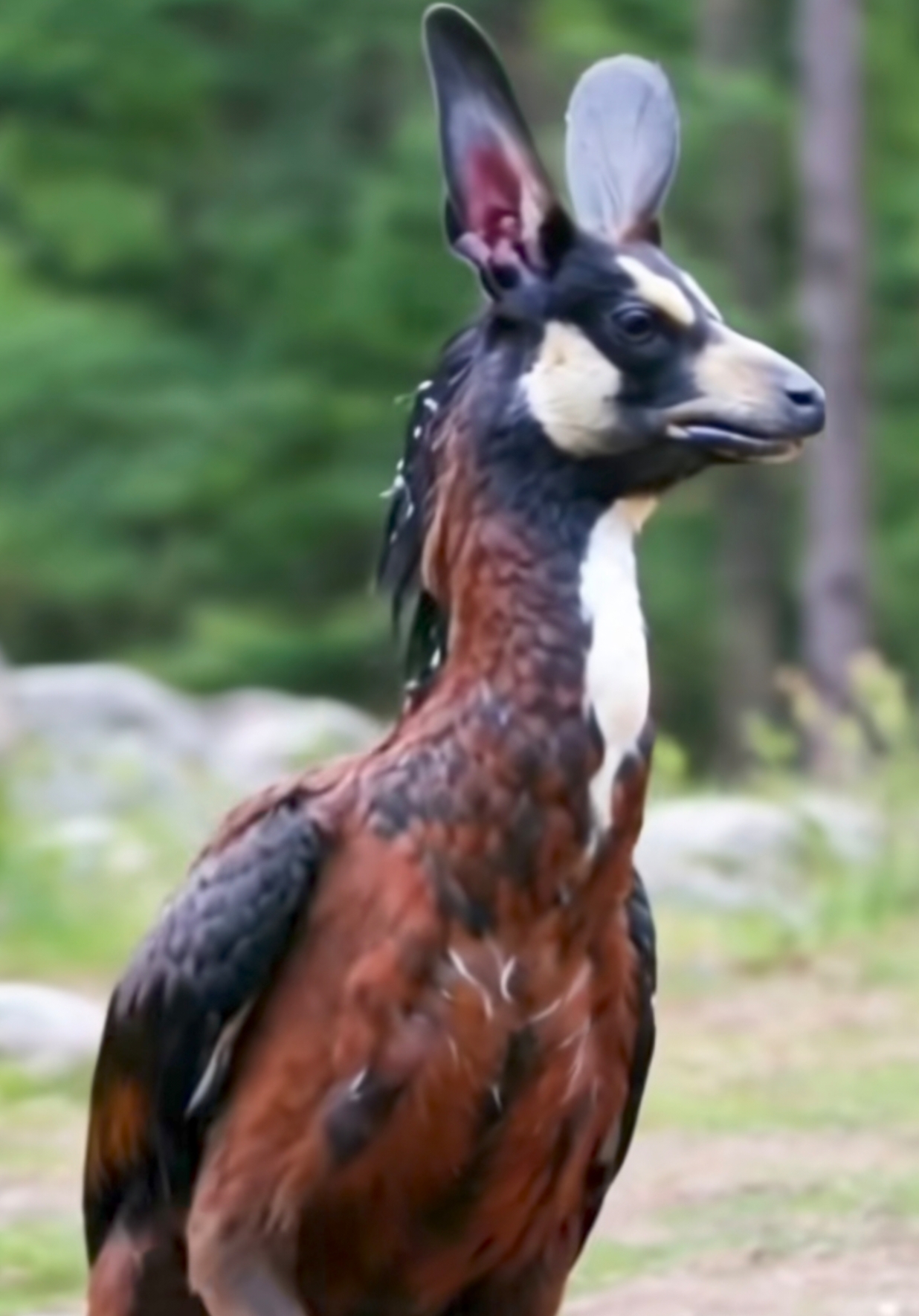 身体像老鹰,头部又像鹿子,但是又都不是,世上怎么会有这种动物存在?