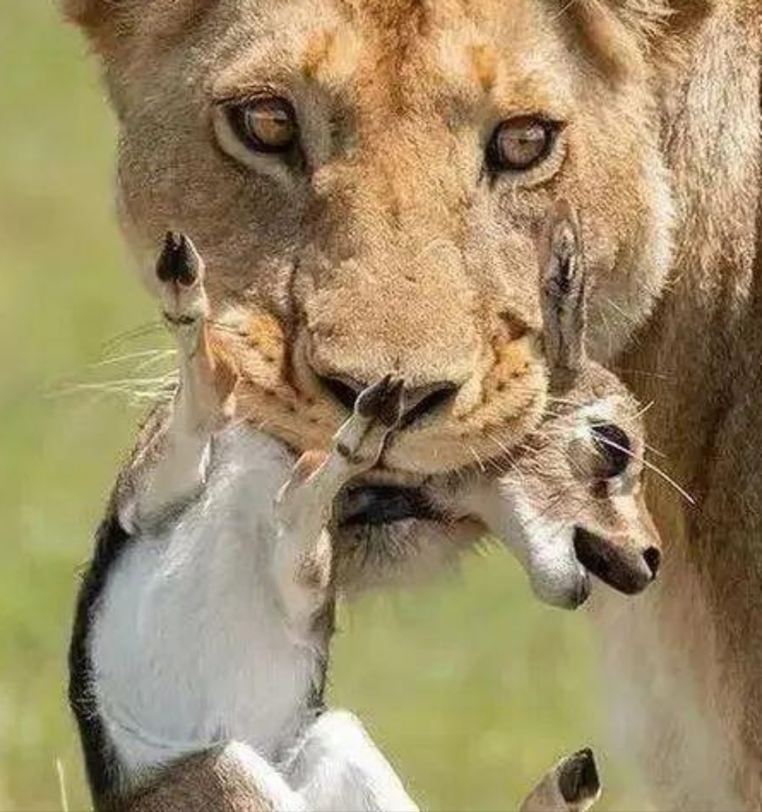 但是在狮子的眼里,成年羚羊和刚出生的羚羊,没有什么区别,都是它们的