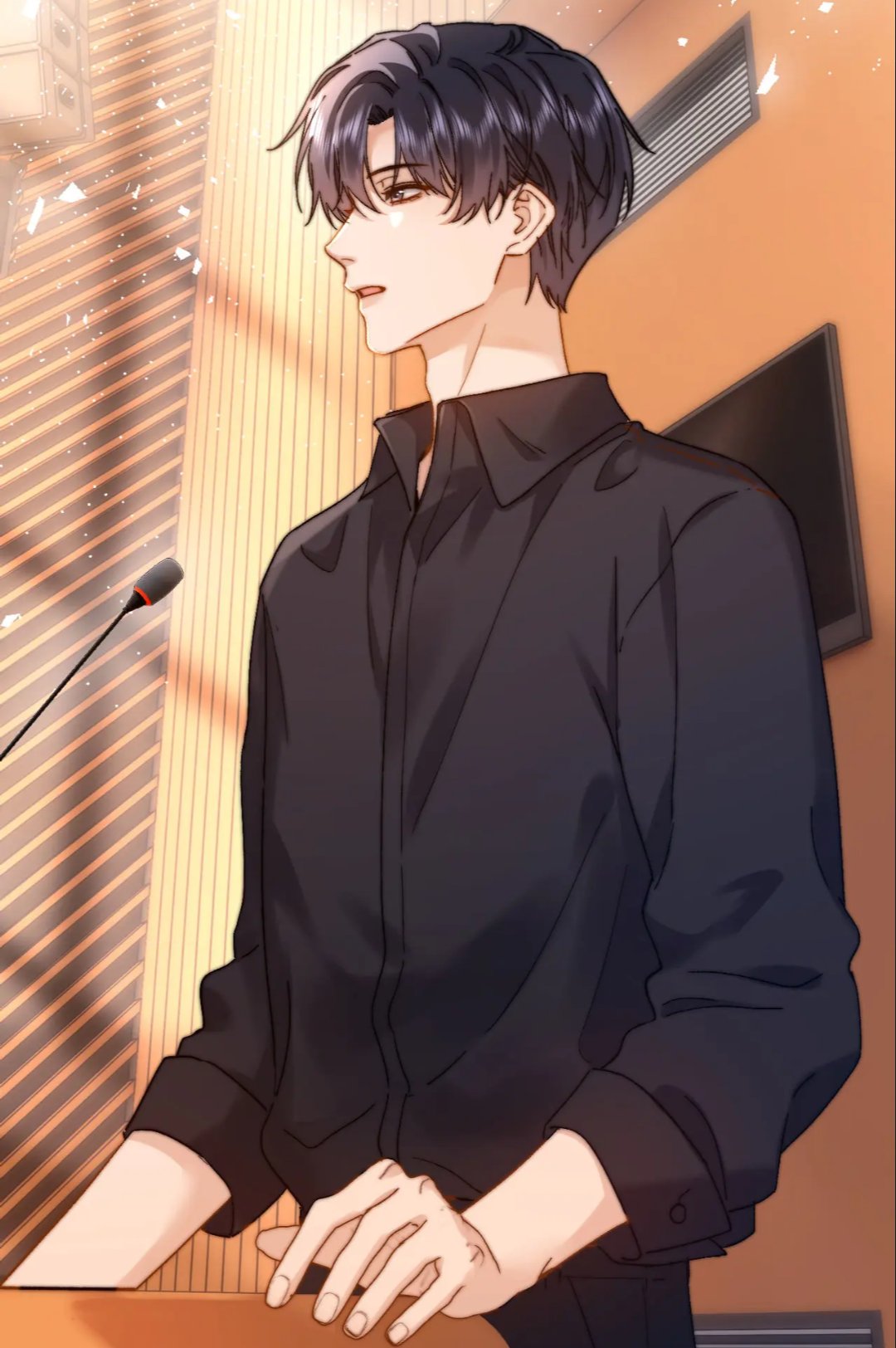 宋煜的这套黑色衬衫真的帅爆了#可爱过敏原# #双男主漫画# #原耽