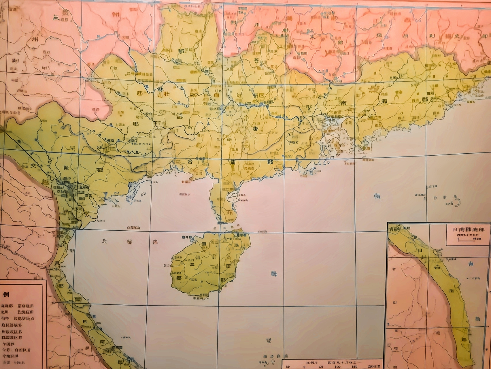 南越国地图#中国古代史 秦汉南越国的终极势力范围已经囊括了两广