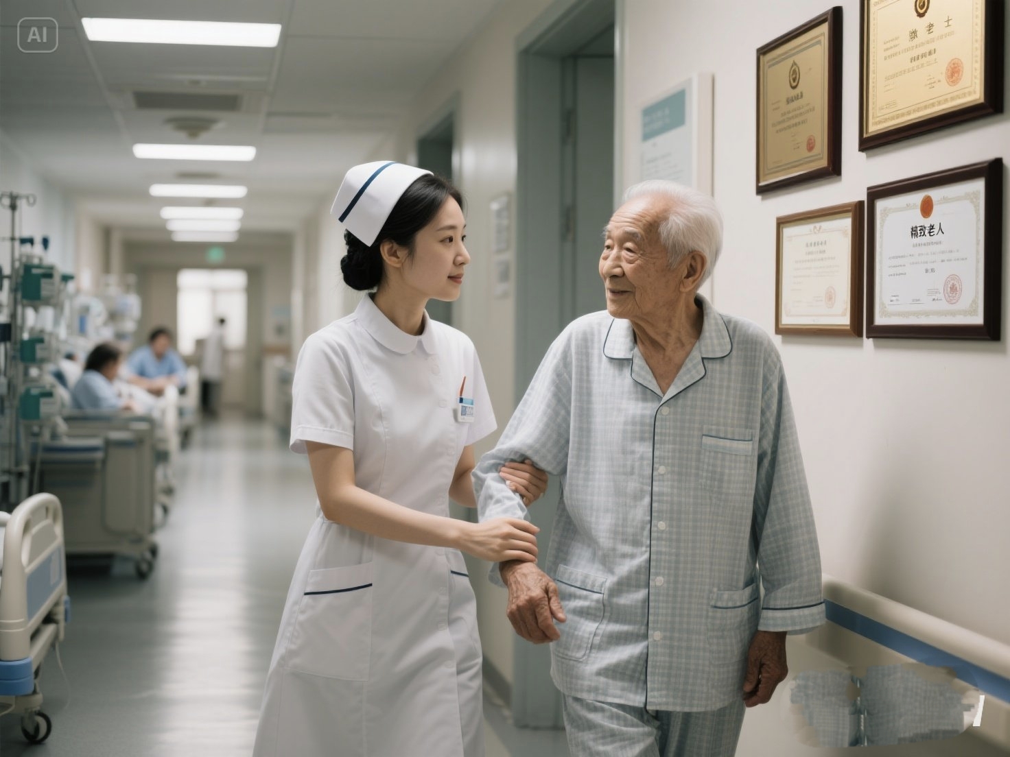 中日友好医院、护士全程协助陪同代排队挂号，让每个患者轻松看上病的简单介绍