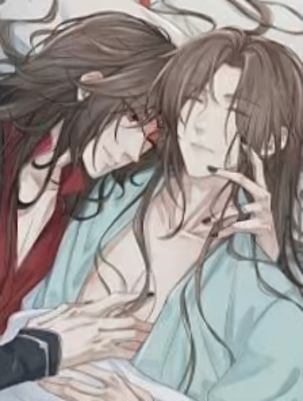 墨家三宝的睡觉姿势.