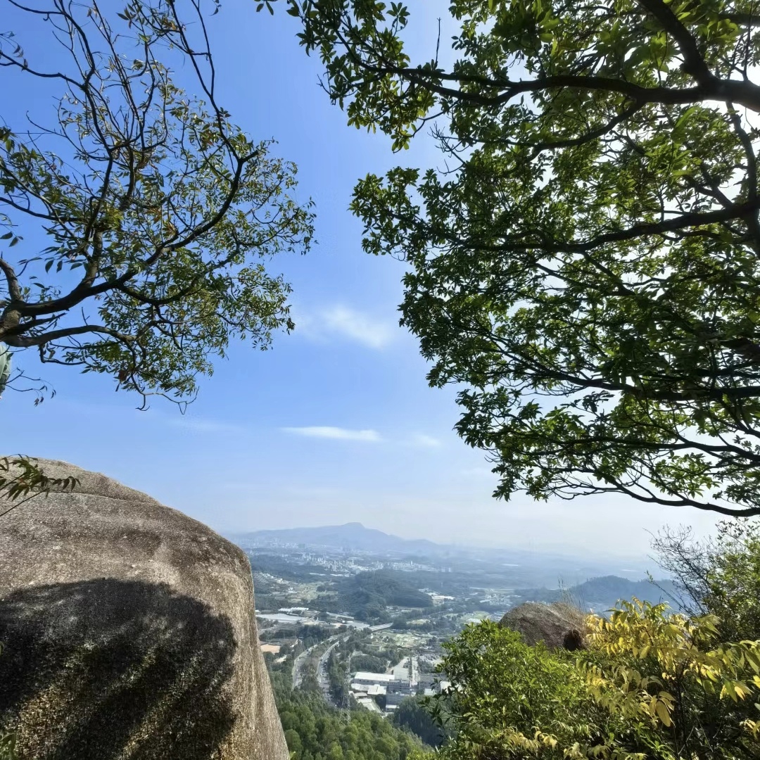 深圳市凤凰山海拔376米,上面有多条登山步道,适合徒步爱好者和户外