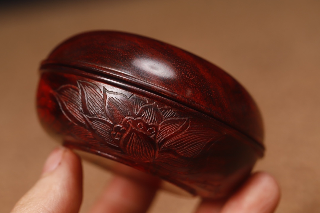 印度小叶紫檀胭脂盒