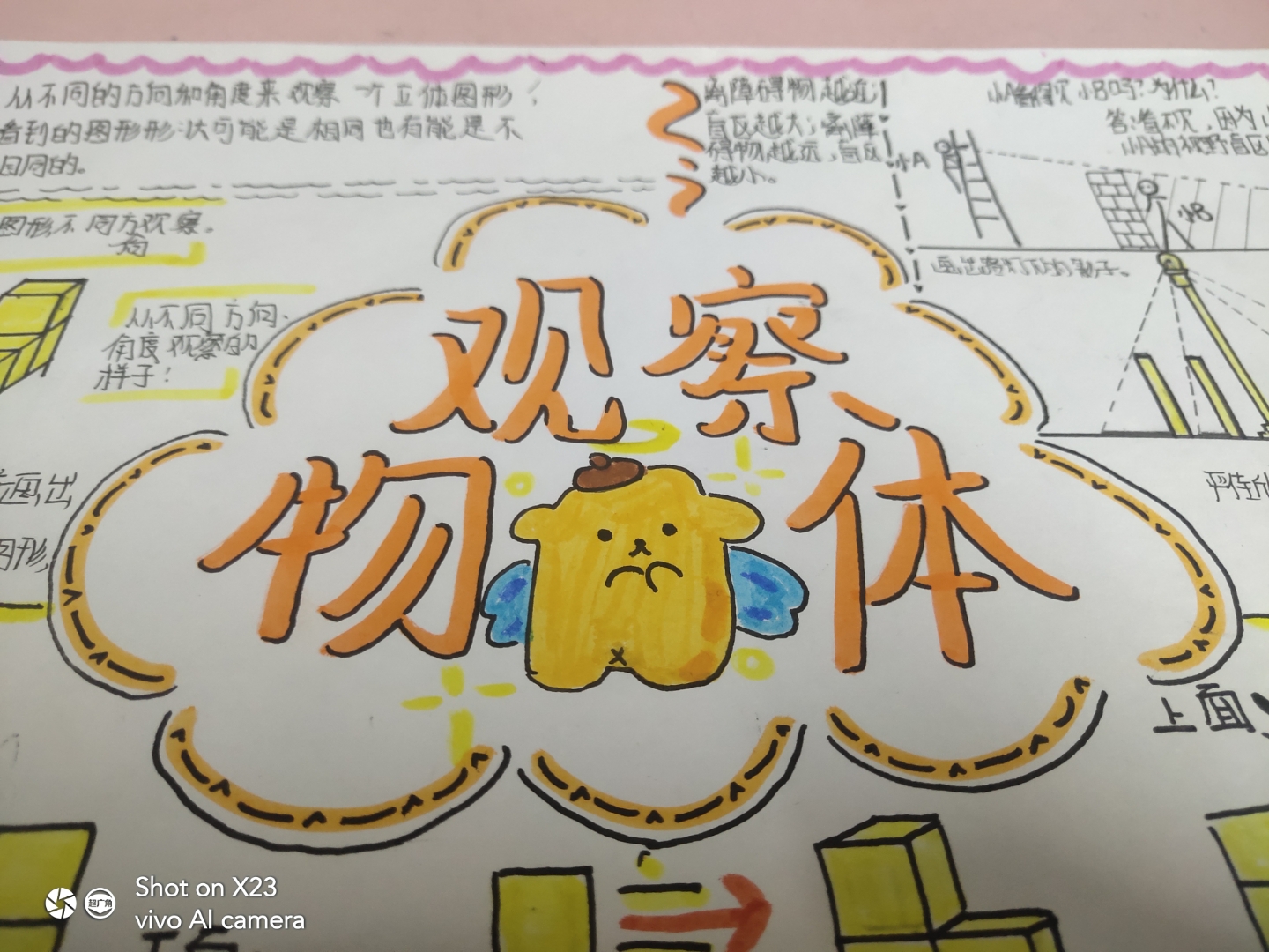 六年级上册数学观察物体思维导图