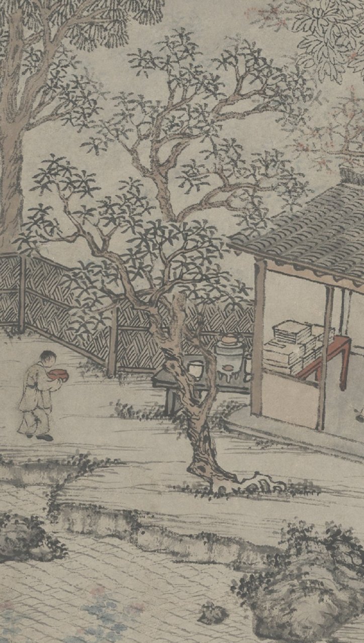 【沈周 明 《桂花书屋轴》】(2.