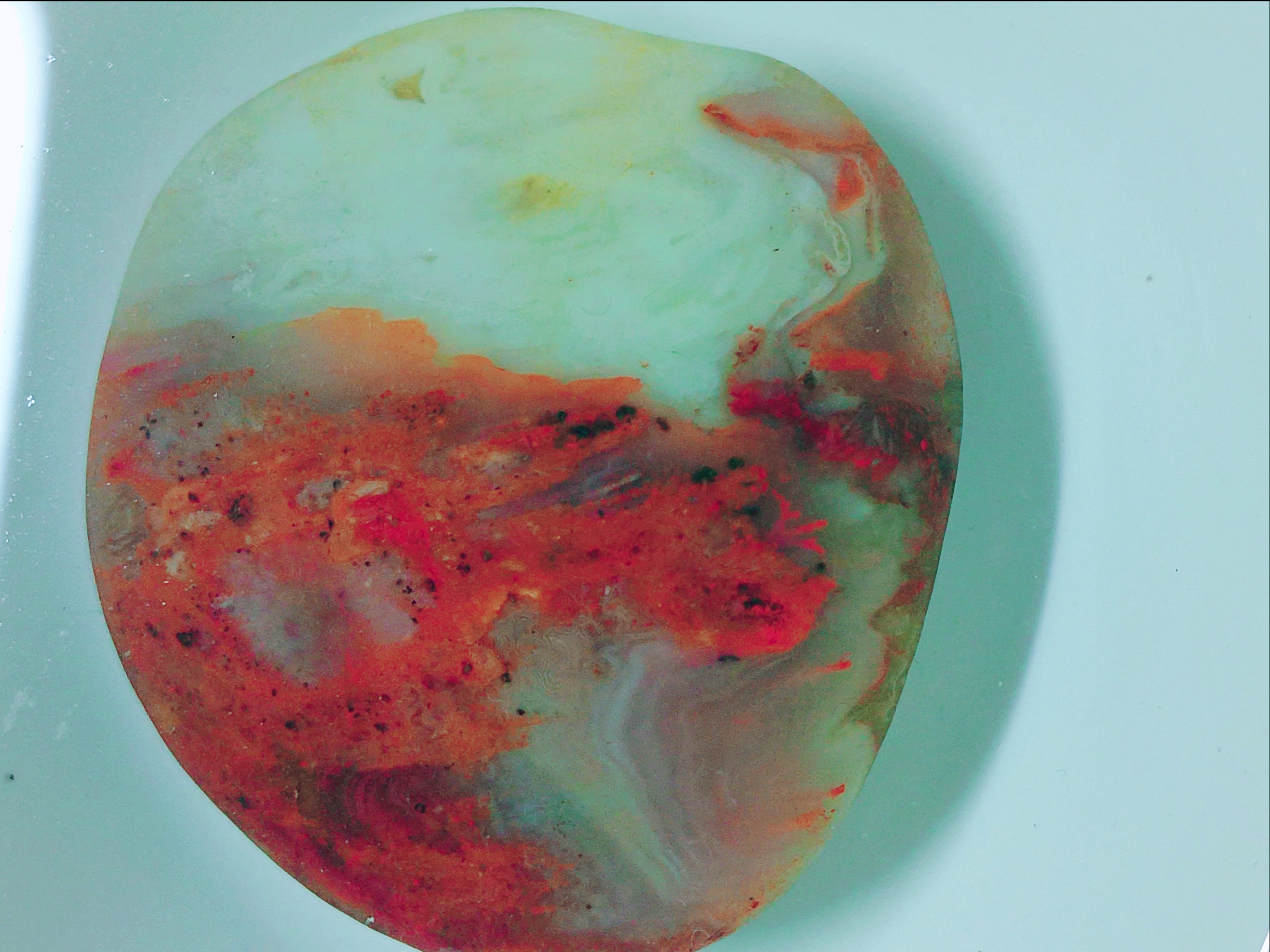 南京雨花石玛瑙,自捡原石,日落黄昏,想要留言