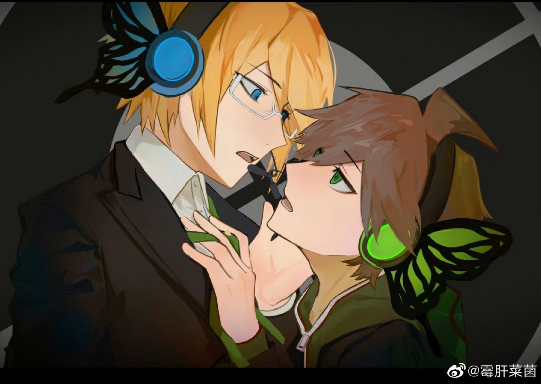 弹丸论破#  画师:霉肝菜菌 这对cp磕起来最有安全感了[温暖] 安稳