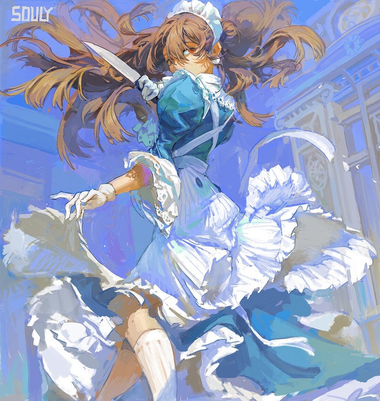 凡事都有偶然的凑巧,结果却又如宿命的必然. ——《边城》 画师:souly