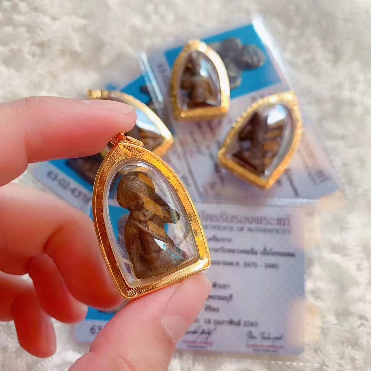 龙婆yim招财女神,可收藏,升值价值极高,纯金壳,师傅生前制作的招财