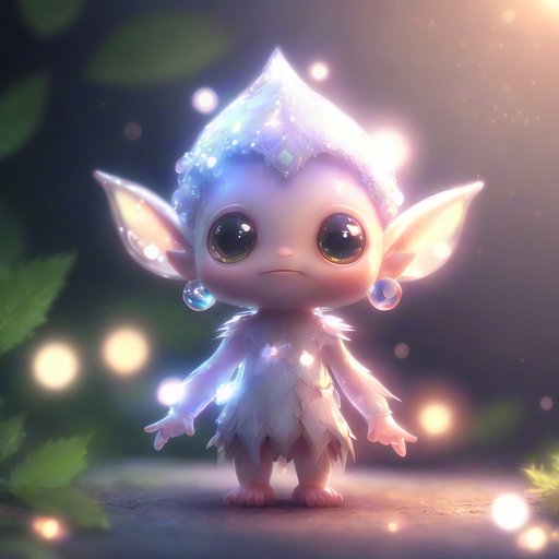 在这个世界的某个角落,住着一个可爱的小精灵,它有一双如水晶般闪亮的