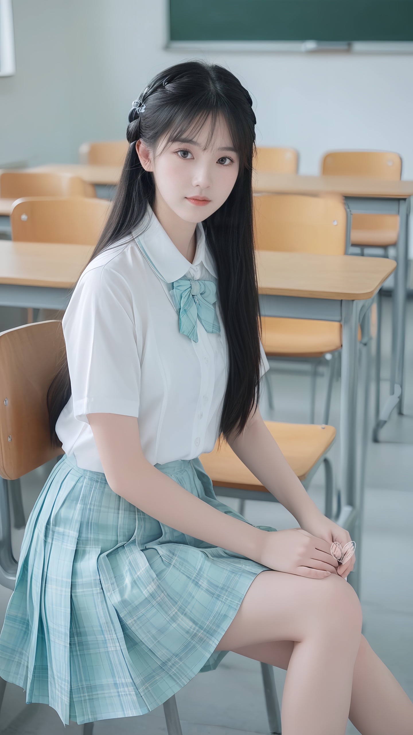 学生装美女 壁纸图片