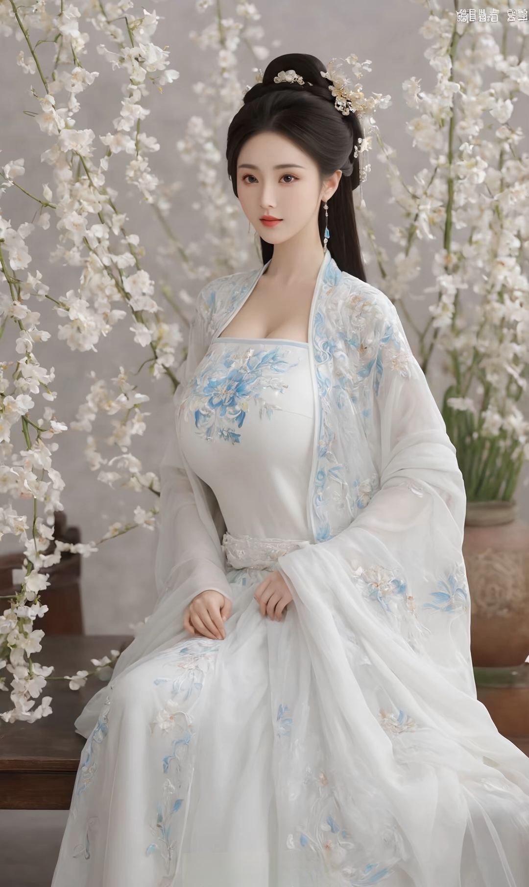 大胸妹子汉服图片