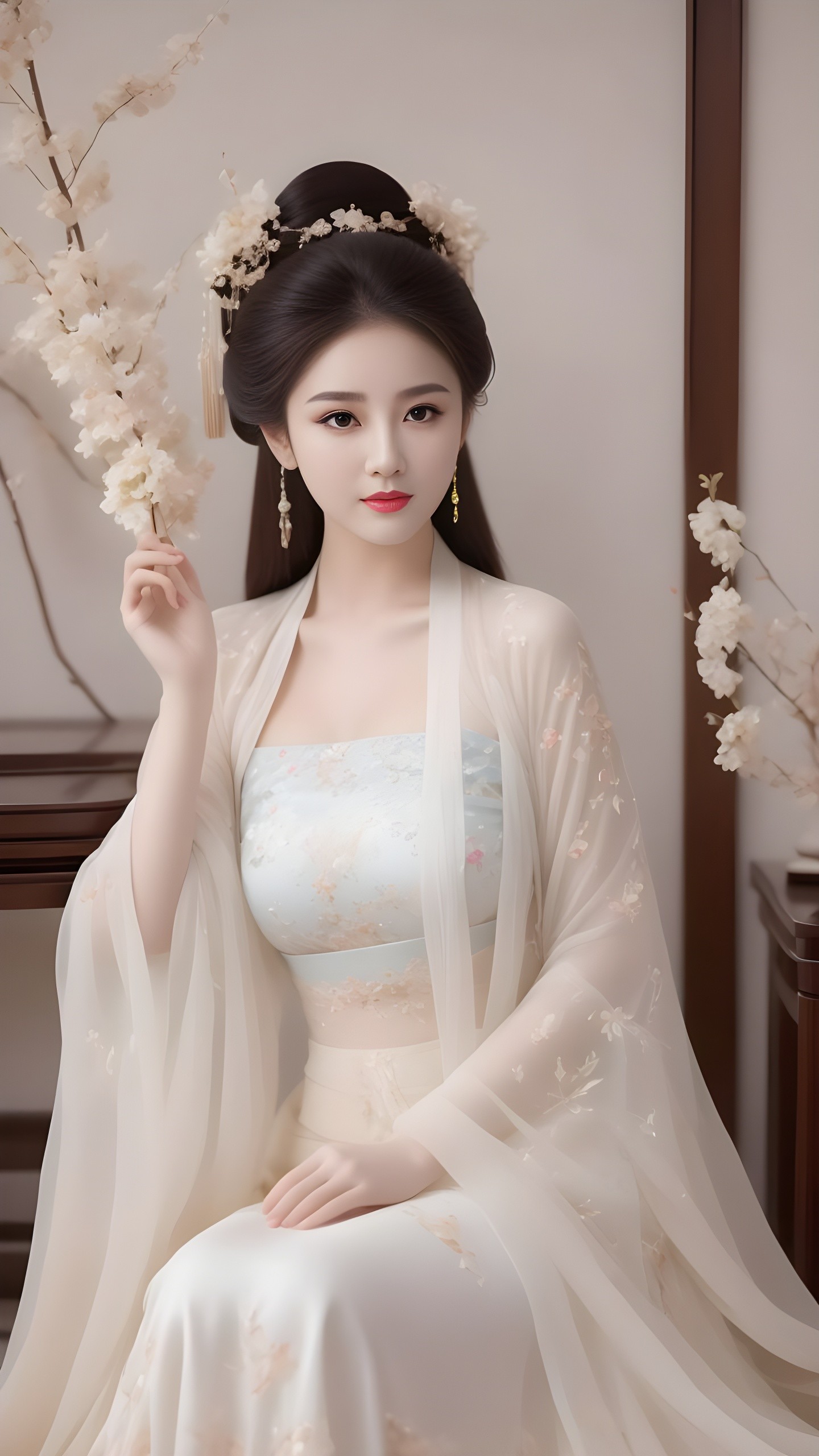 大胸妹子汉服图片