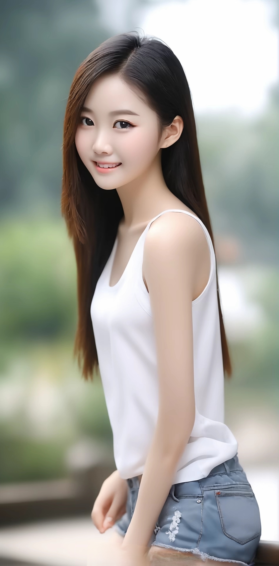 阳光明媚,青春正好,花样的年华,阳光开朗活泼的性格,美女大方的女孩