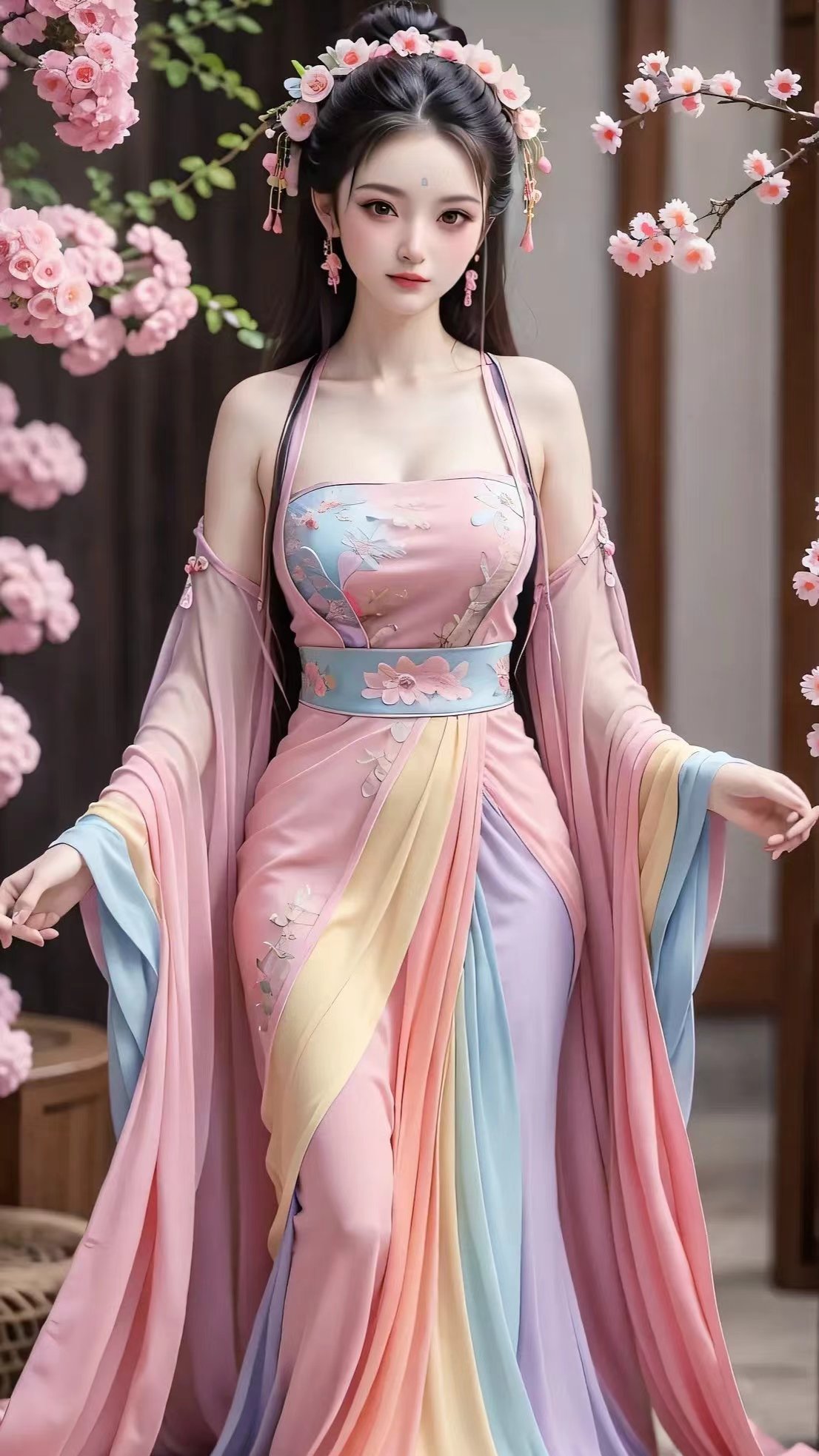 大胸妹子汉服图片