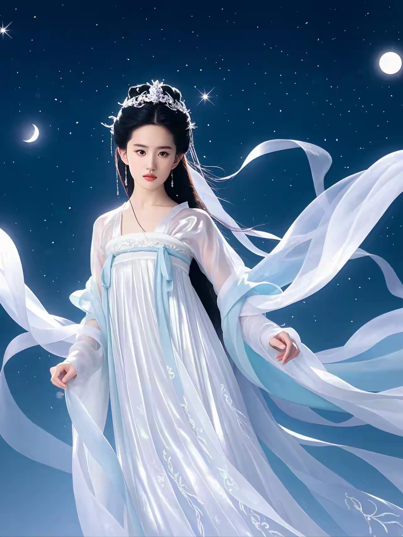 神仙姐姐刘亦菲,带给人一种如梦如幻的感觉,看到图片不禁让人想起曾经