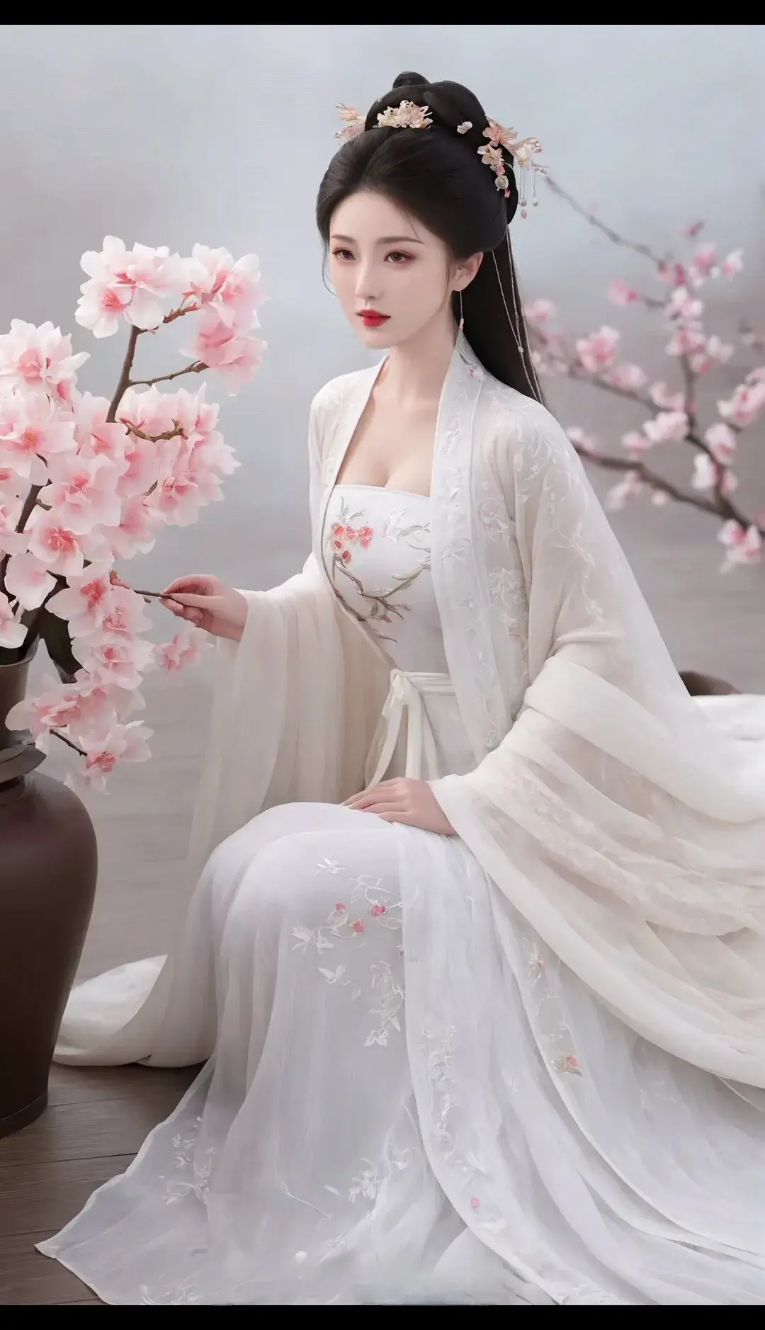 "在古代这或许就是绝美的容颜了,看着就让人赏心悦目.