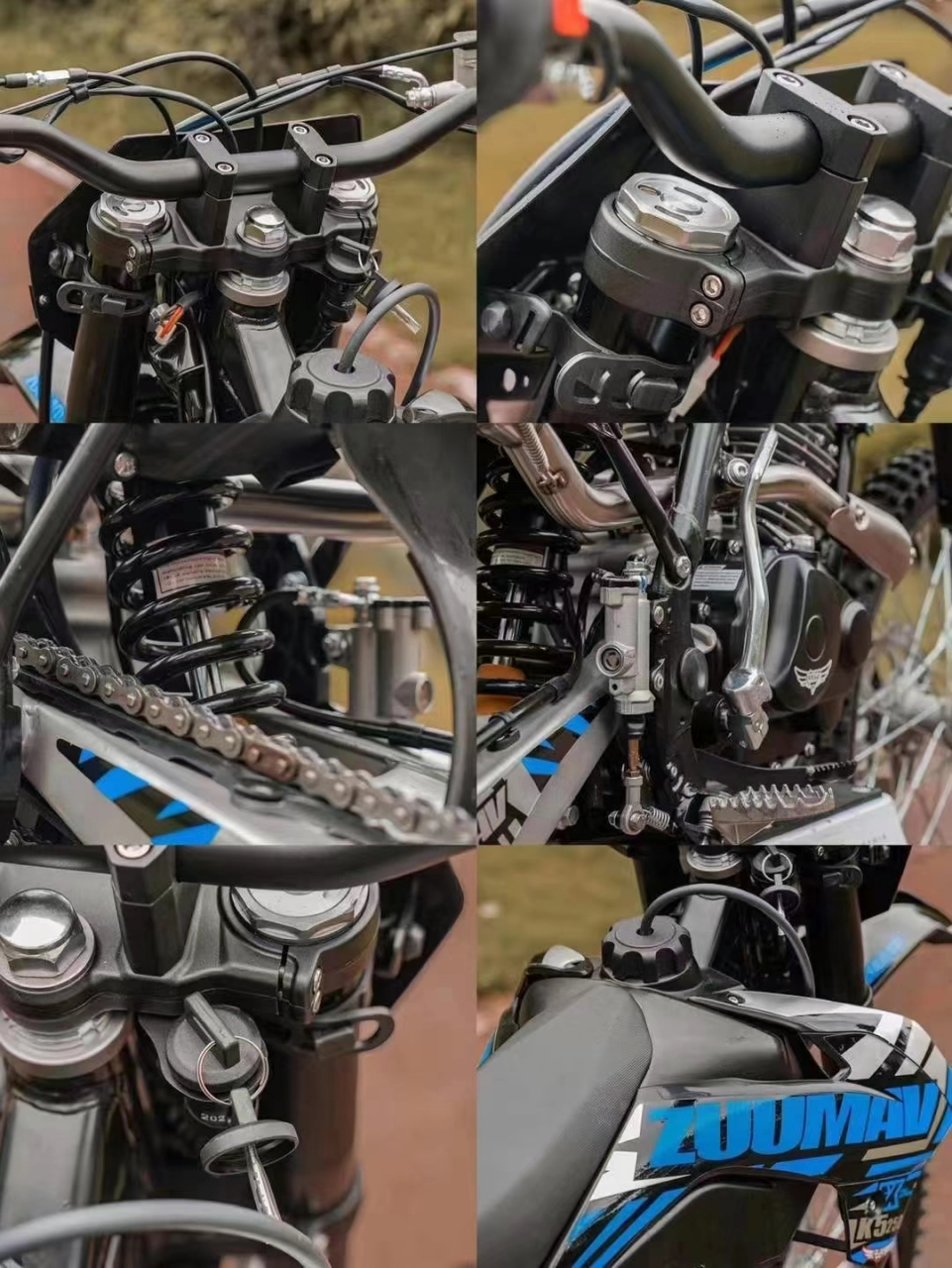 卒玛黑武士款k5 #摩托车# 打造最强小钢炮车型 全车采用专业竞技制动