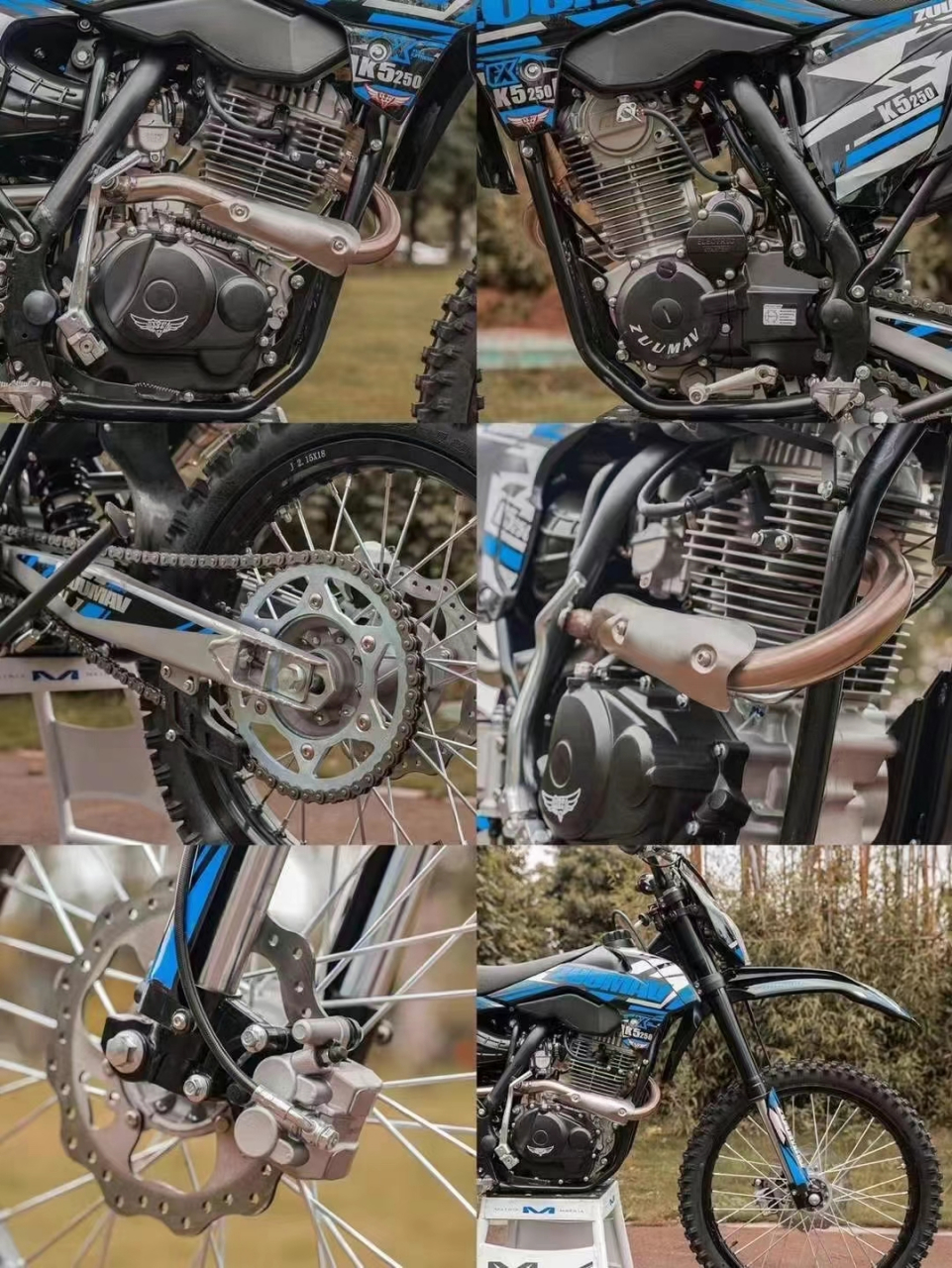 卒玛黑武士款k5 #摩托车# 打造最强小钢炮车型 全车采用专业竞技制动