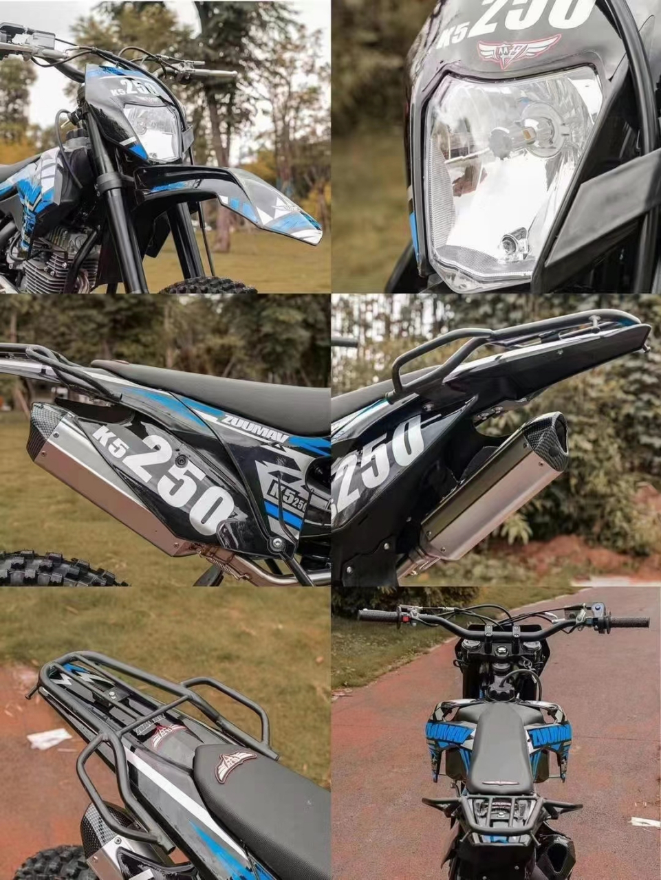 卒玛黑武士款k5 #摩托车# 打造最强小钢炮车型 全车采用专业竞技制动